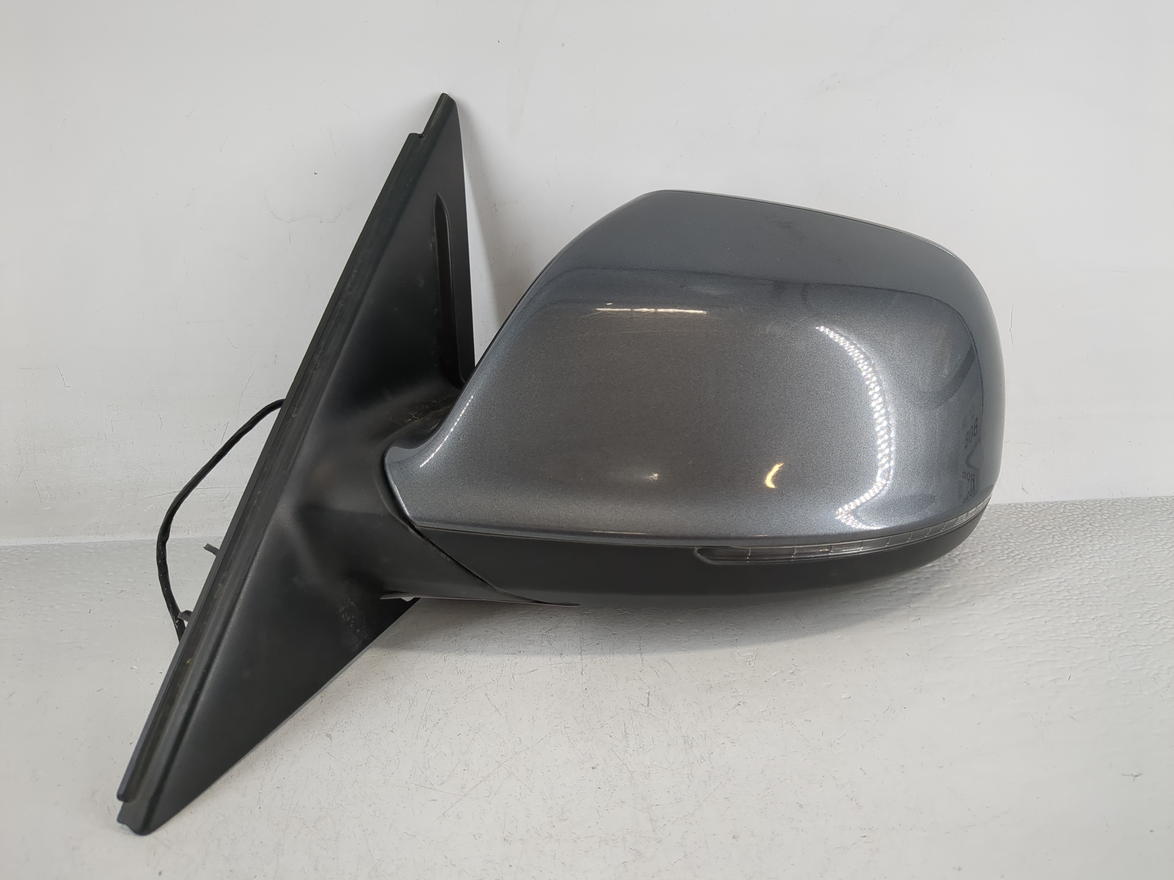 Picture of 2009-2014 Audi Q5 Driver Left Side View Power Door Mirror Dark Grey 1166064