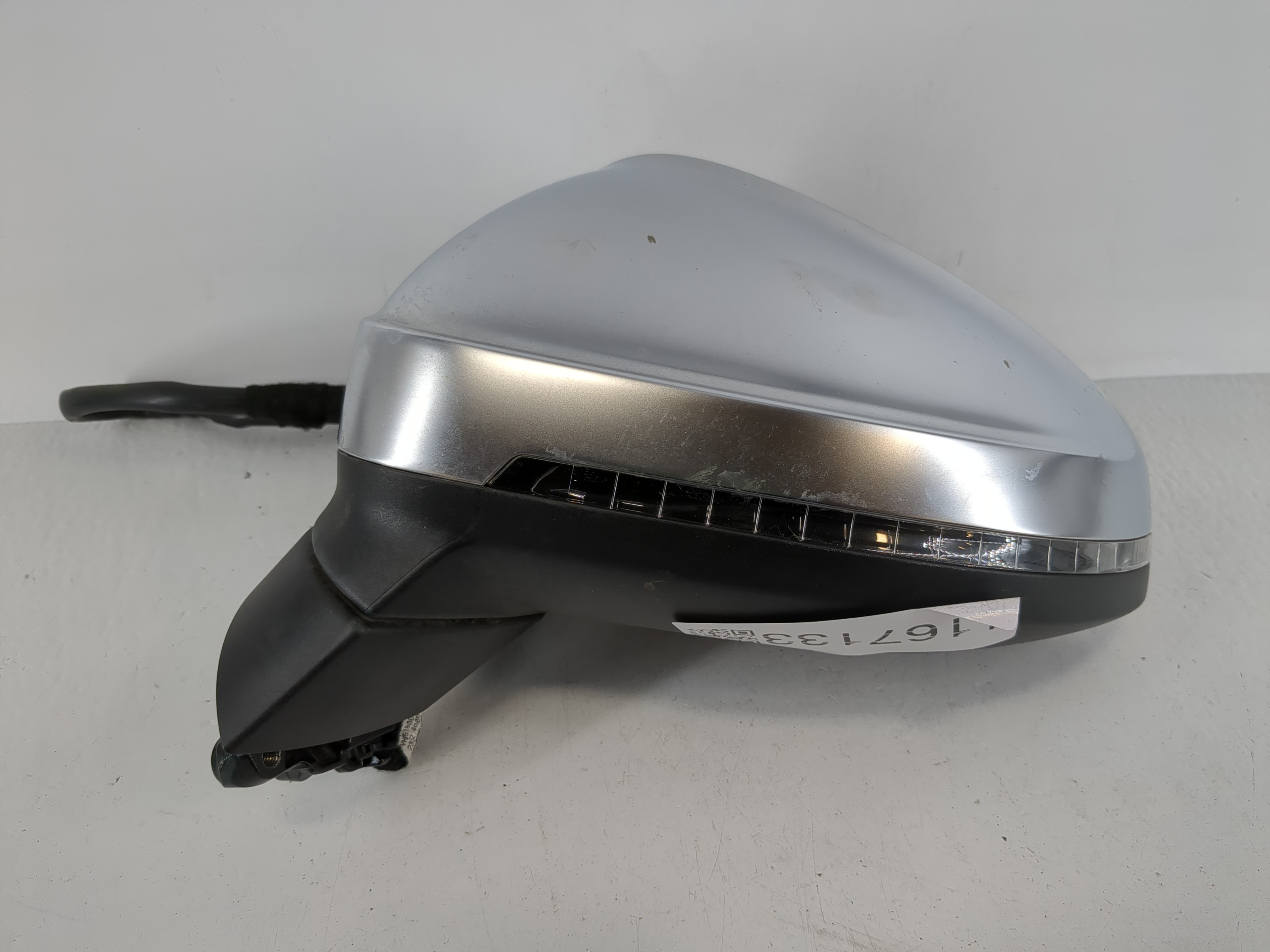 Picture of Audi S4 Driver Left Side View Power Door Mirror Chrome 1167133