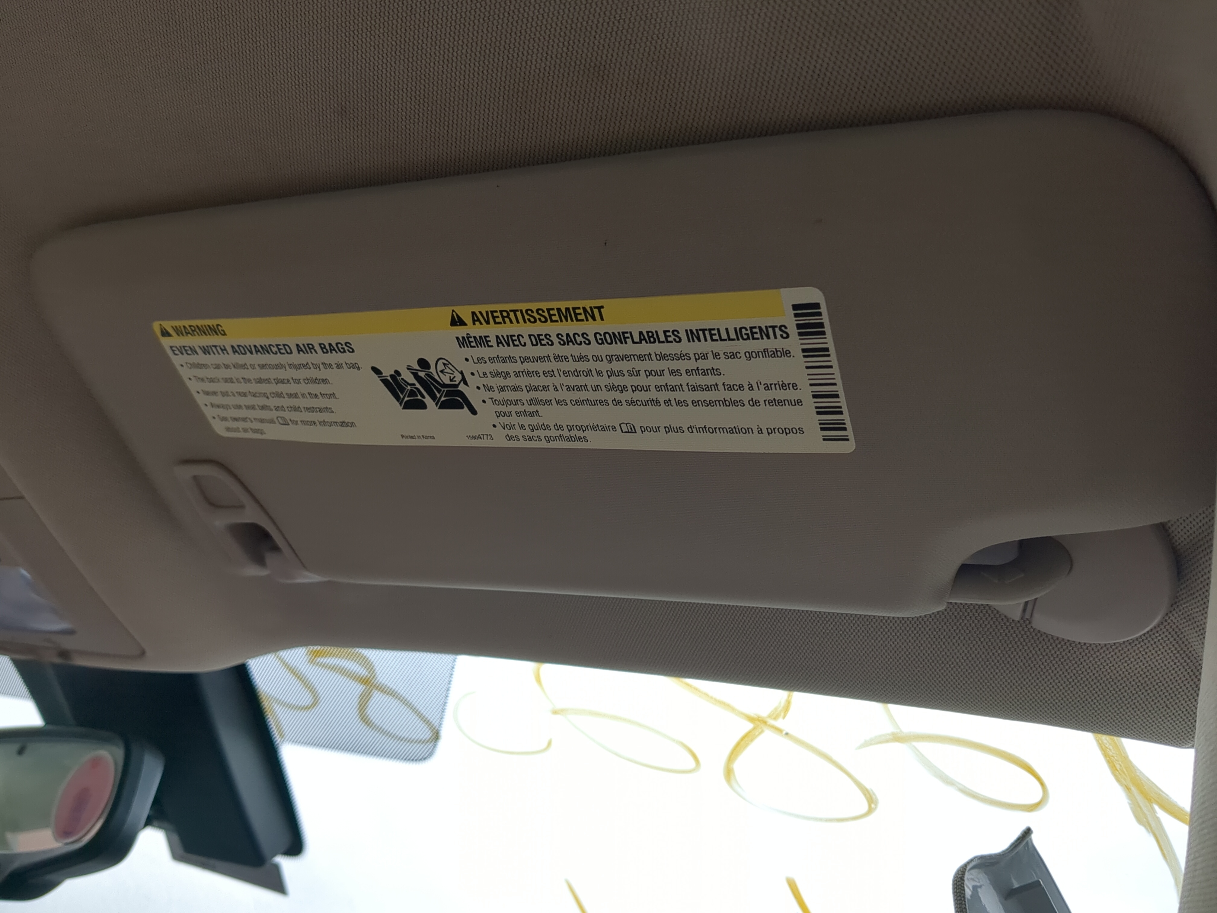 2011-2015 Buick Regal Passenger Sun Visor Mirror Right Sunvisor 1167502 - Oemusedautoparts1.com