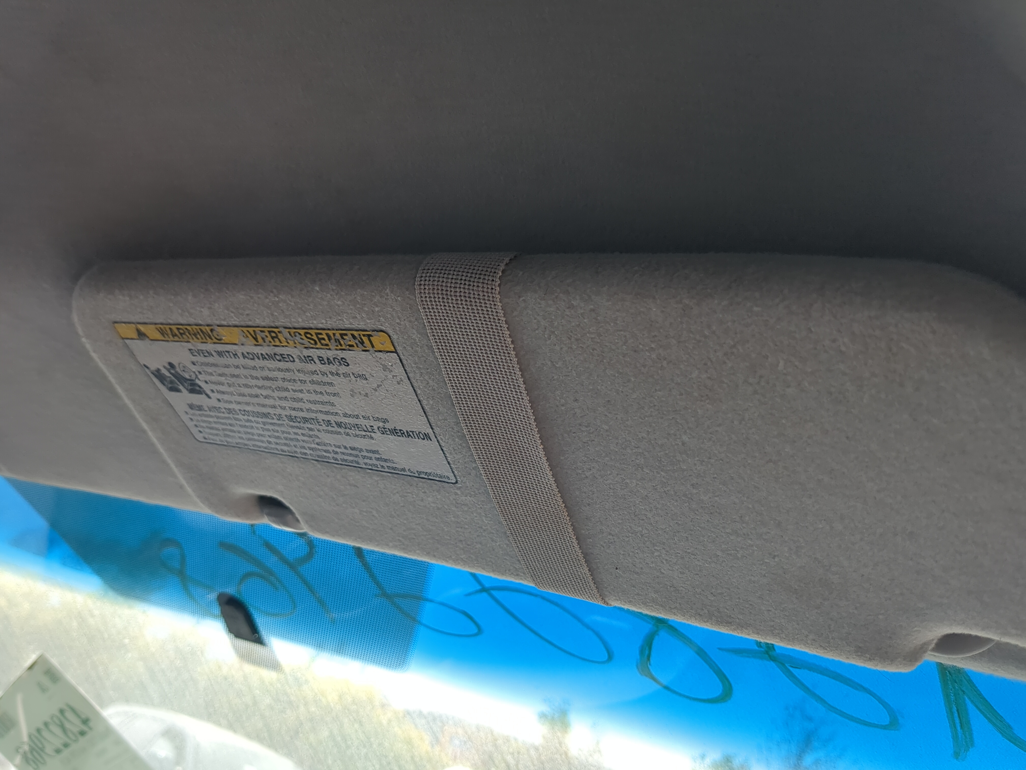 2005-2008 Pontiac Vibe Passenger Sun Visor Mirror Right Sunvisor 1167645 - Oemusedautoparts1.com