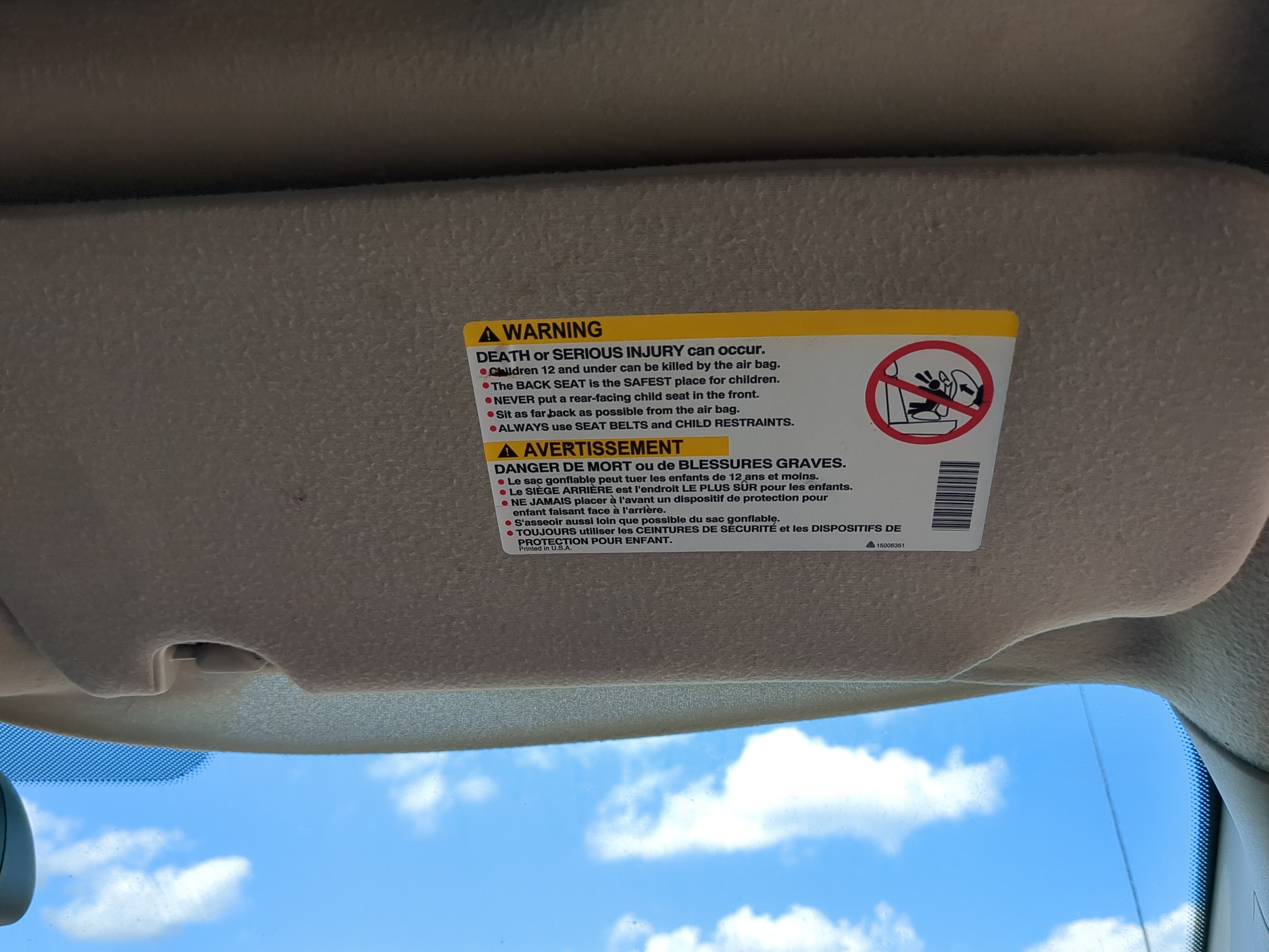 2002-2007 Saturn Vue Passenger Sun Visor Mirror Right Sunvisor 1167849 - Oemusedautoparts1.com