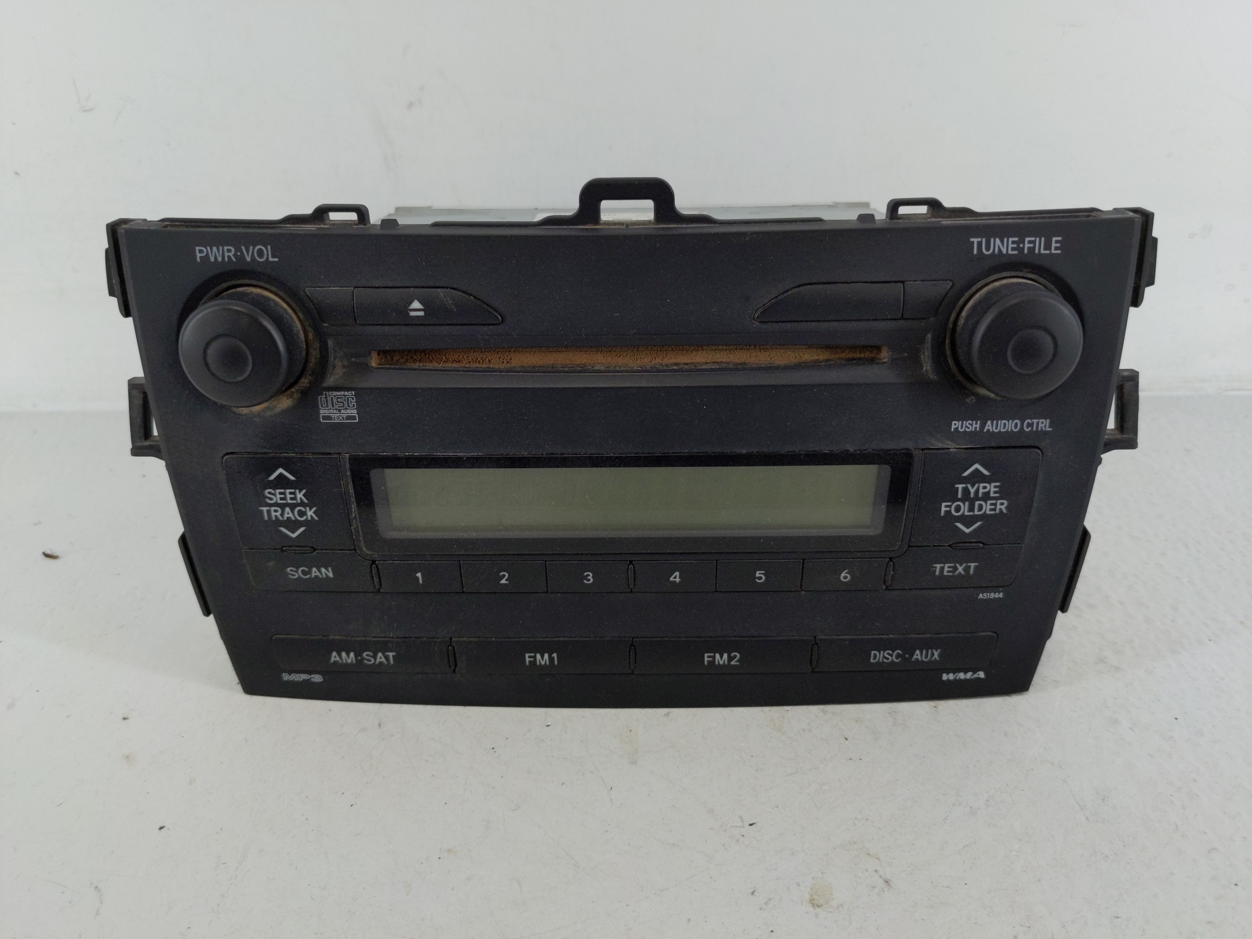 2009-2009 Toyota Corolla Am Fm Cd Player Radio Receiver 1168318 - Oemusedautoparts1.com