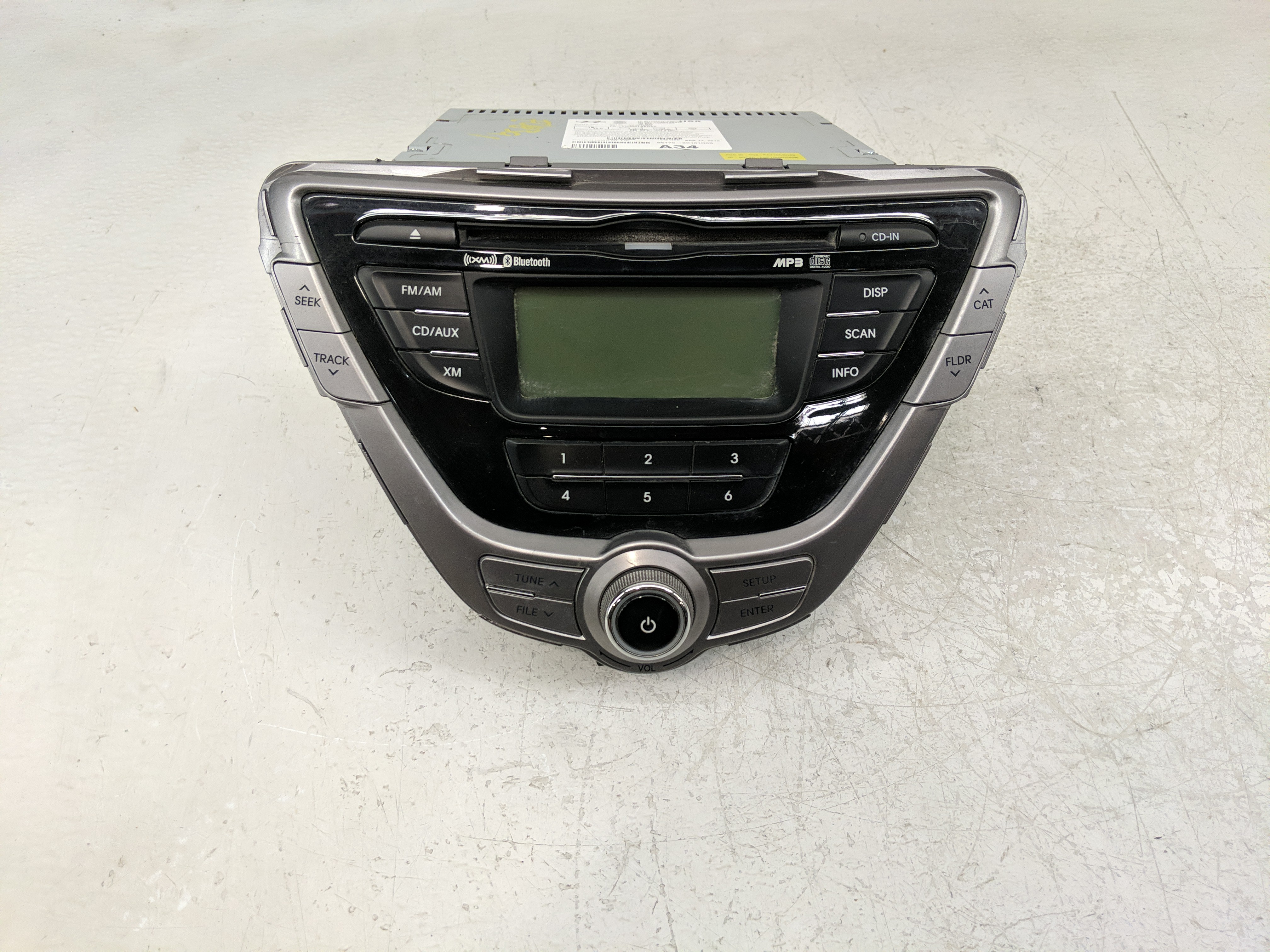 2011-2013 Hyundai Elantra Am Fm Cd Player Radio Receiver 1168465 - Oemusedautoparts1.com