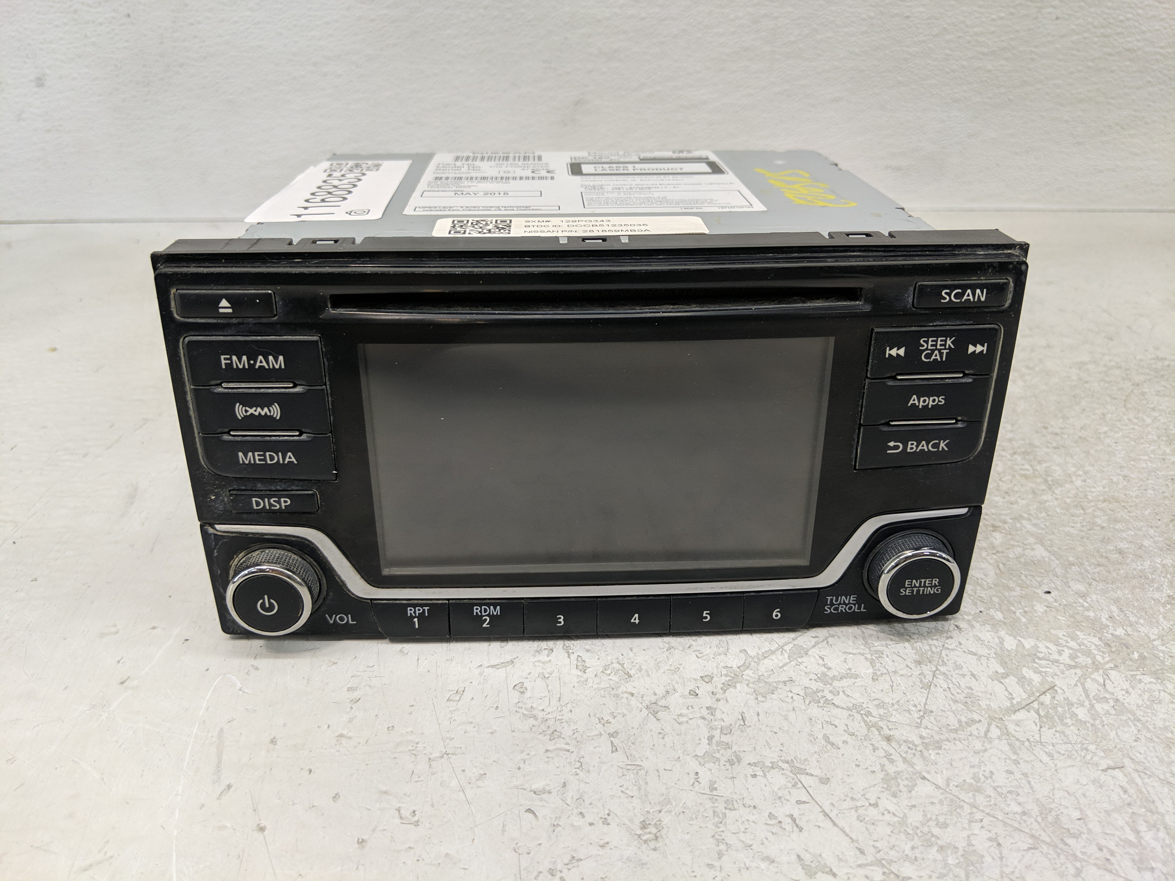 2015-2015 Nissan Sentra Am Fm Cd Player Radio Receiver 1168835 - Oemusedautoparts1.com