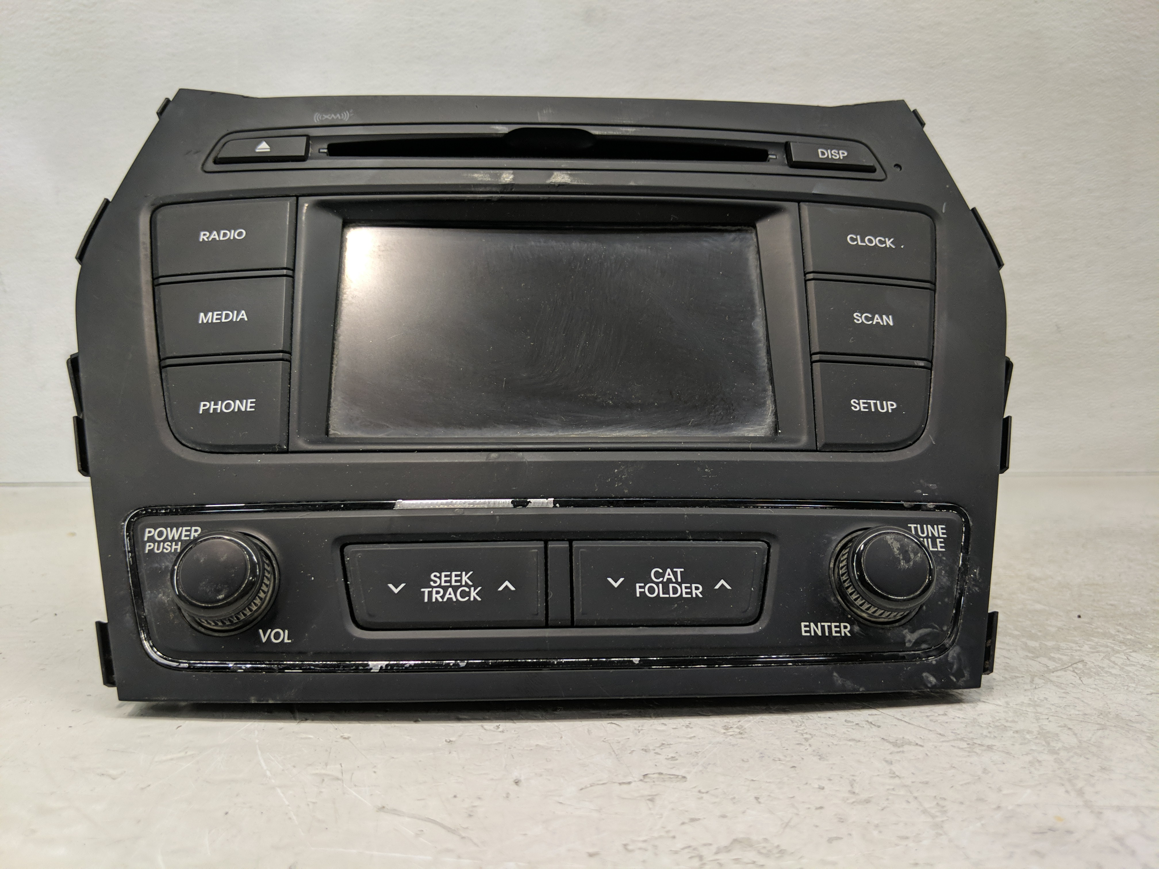 2017-2018 Hyundai Santa Fe Am Fm Cd Player Radio Receiver 1168836 - Oemusedautoparts1.com