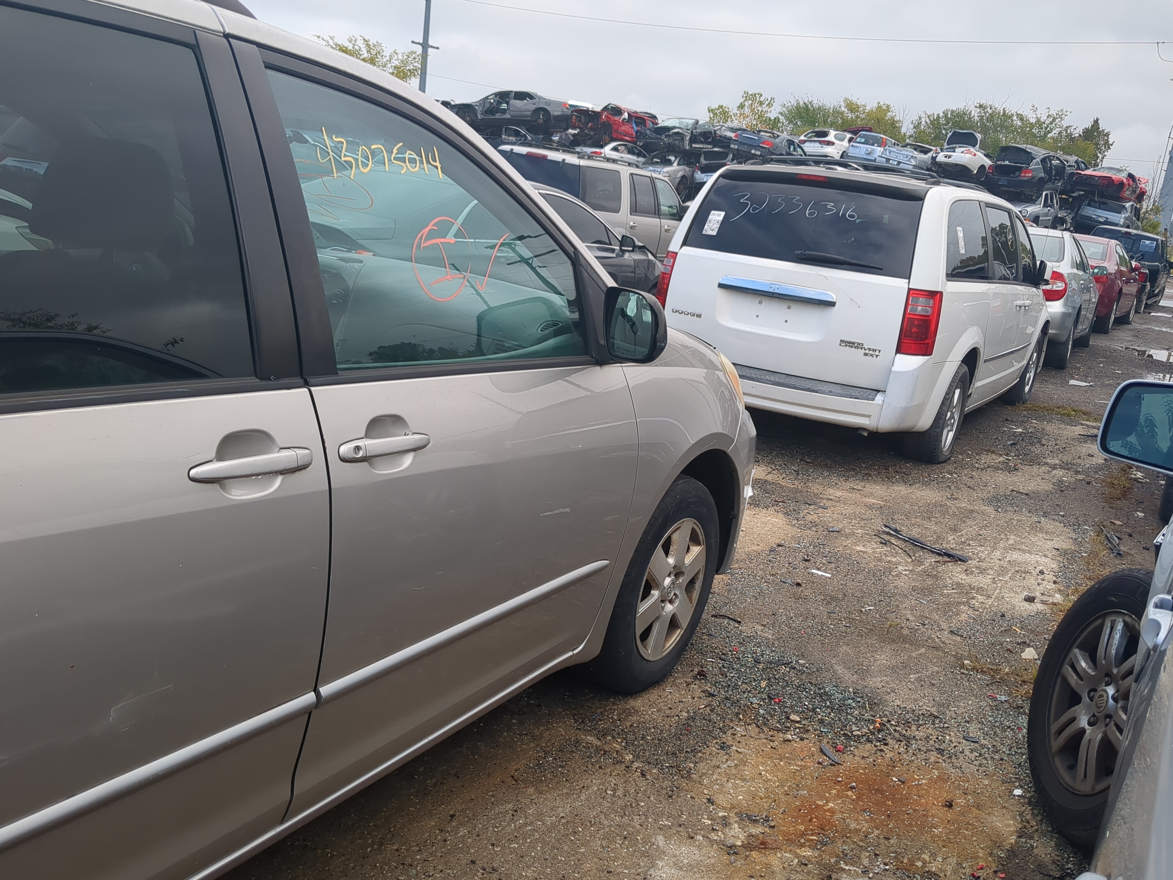 2004-2010 Toyota Sienna Passenger Front Door Oem 1169883 - Oemusedautoparts1.com