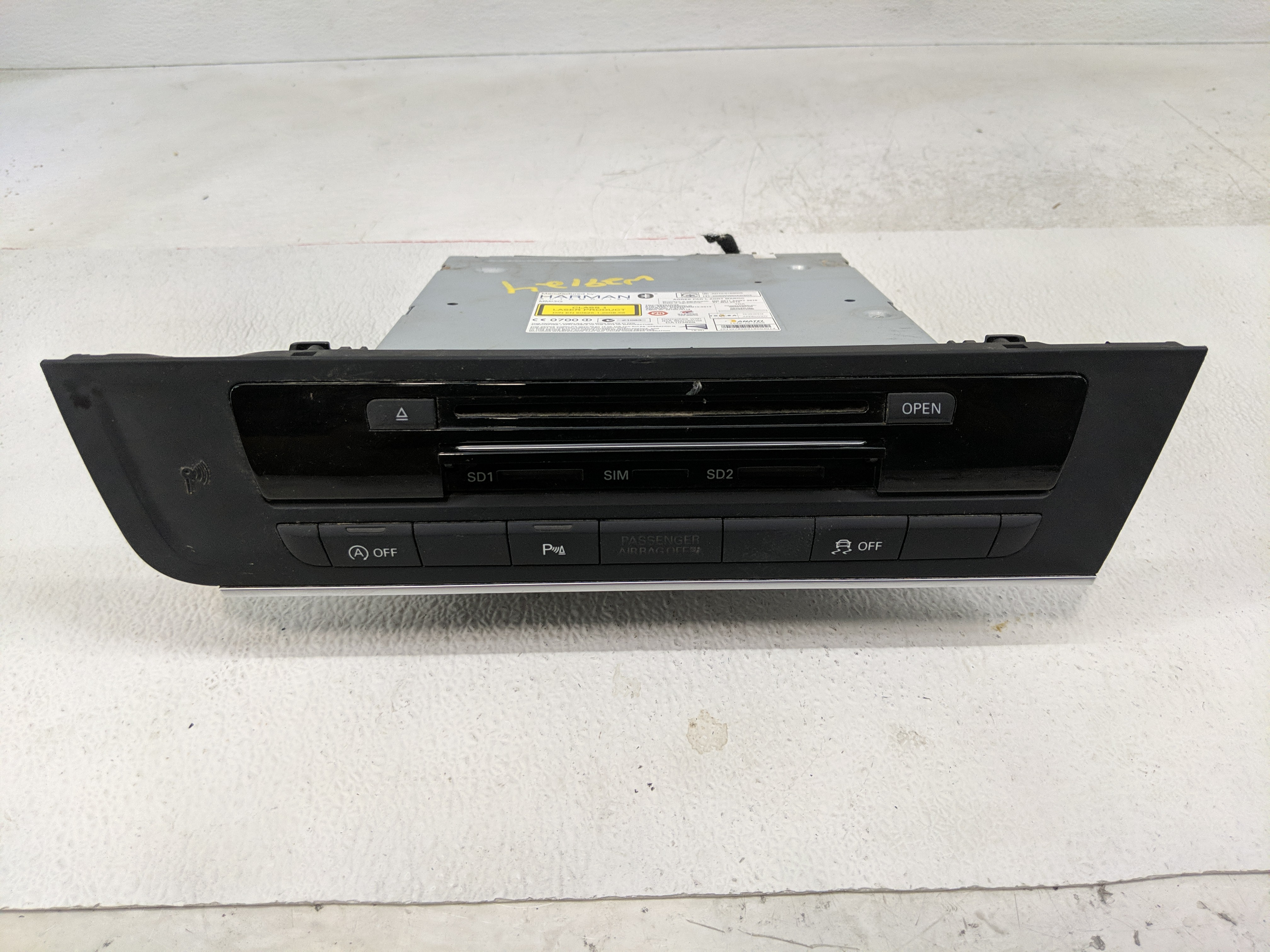 2012-2015 Audi A6 Am Fm Cd Player Radio Receiver 1170216 - Oemusedautoparts1.com