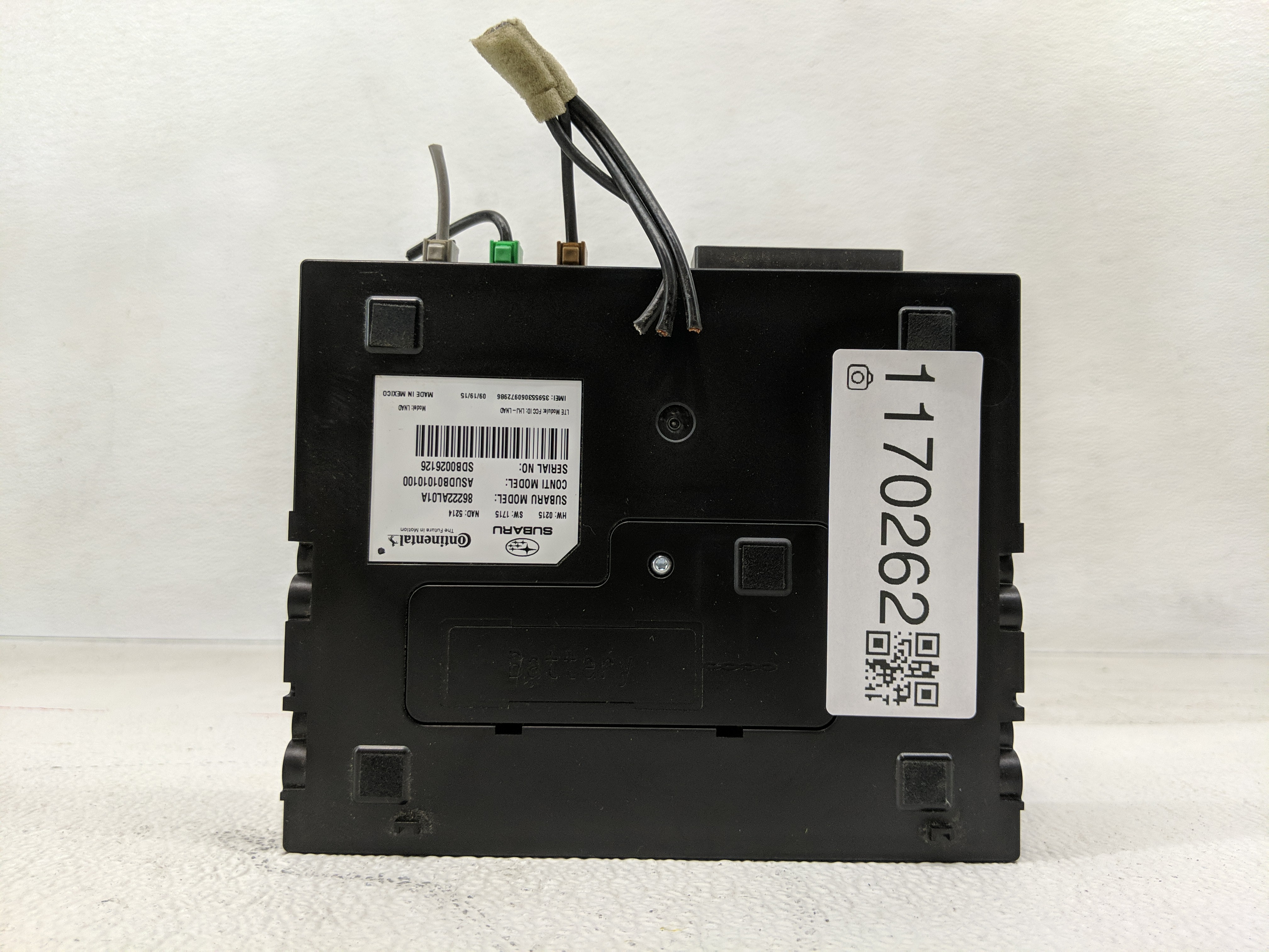 2019 Subaru Legacy Bluetooth Phone Communication Control Module Ccm Oem 1170262 - Oemusedautoparts1.com