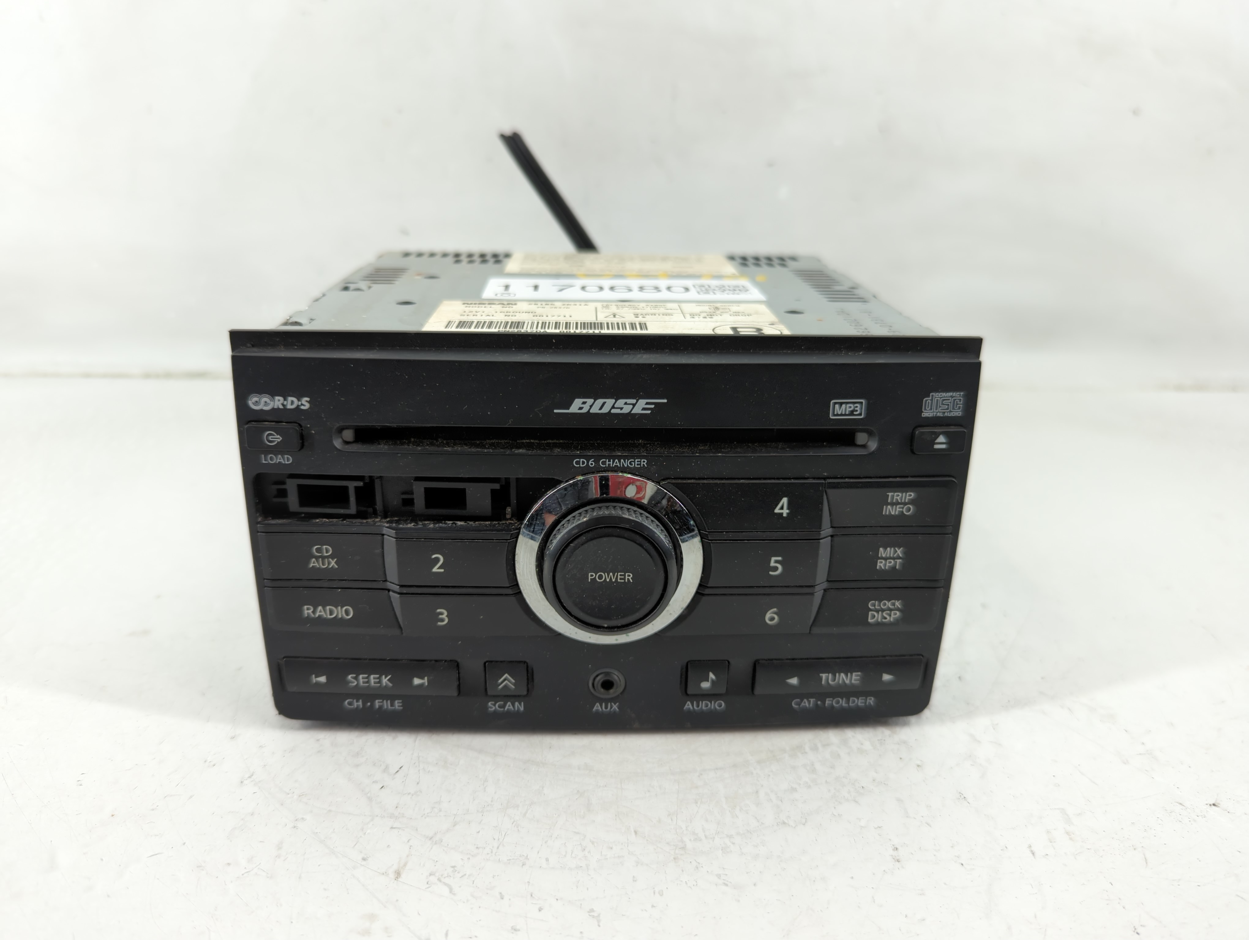 2007-2007 Nissan Maxima Am Fm Cd Player Radio Receiver 1170680 - Oemusedautoparts1.com