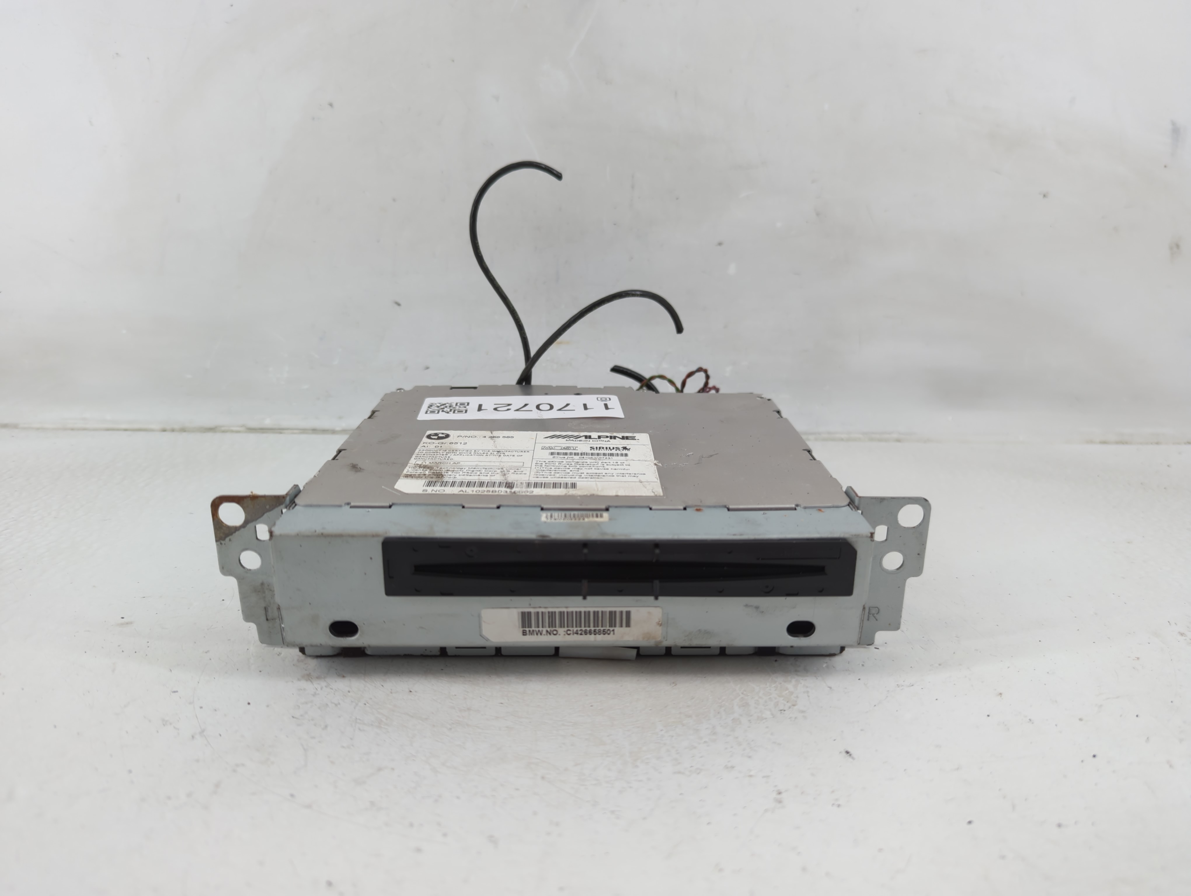 2011-2012 Bmw 528i Am Fm Cd Player Radio Receiver 1170721 - Oemusedautoparts1.com