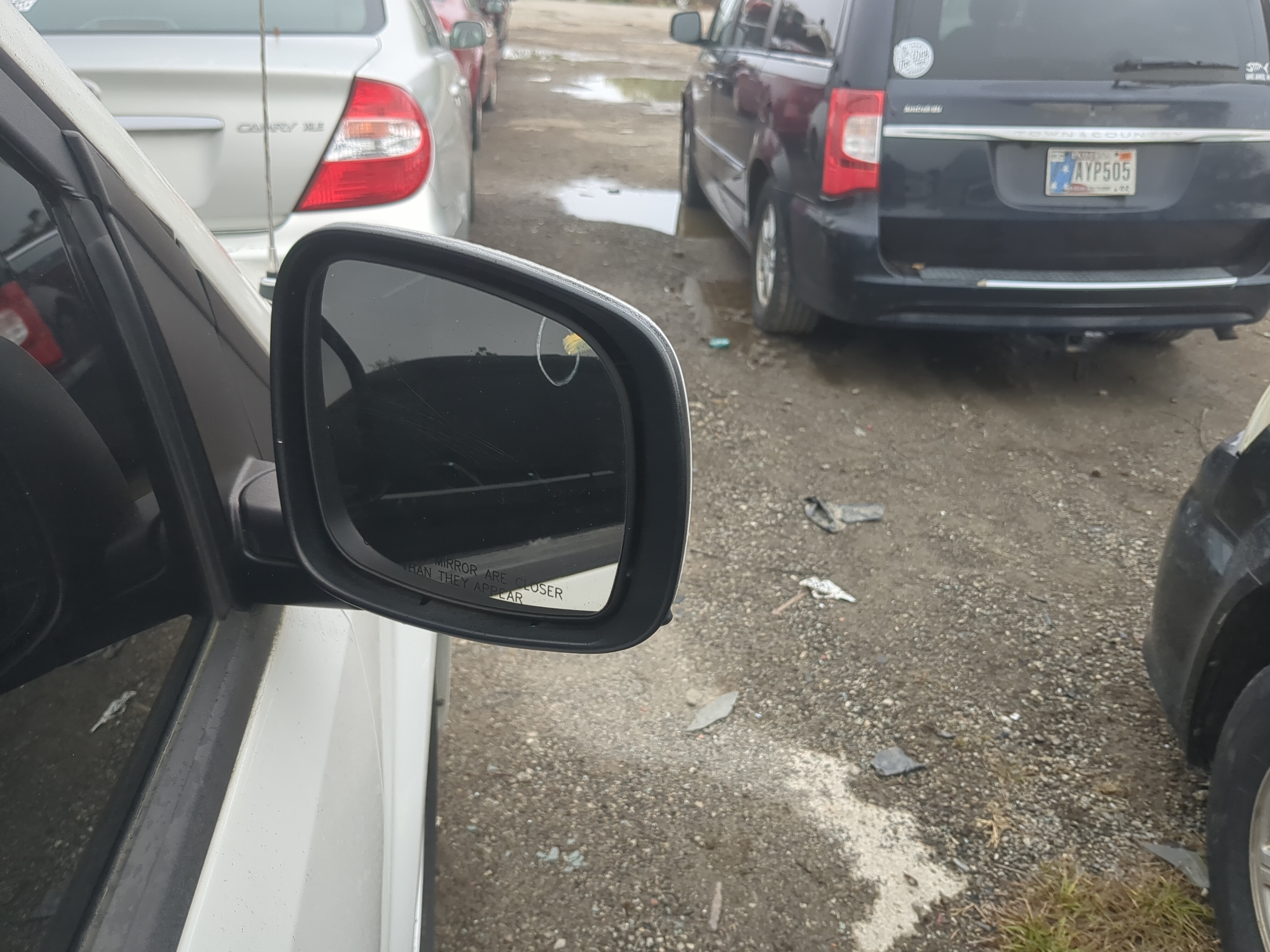Picture of 2008 Dodge Grand Caravan Passenger Right Side View Power Door Mirror 1171297