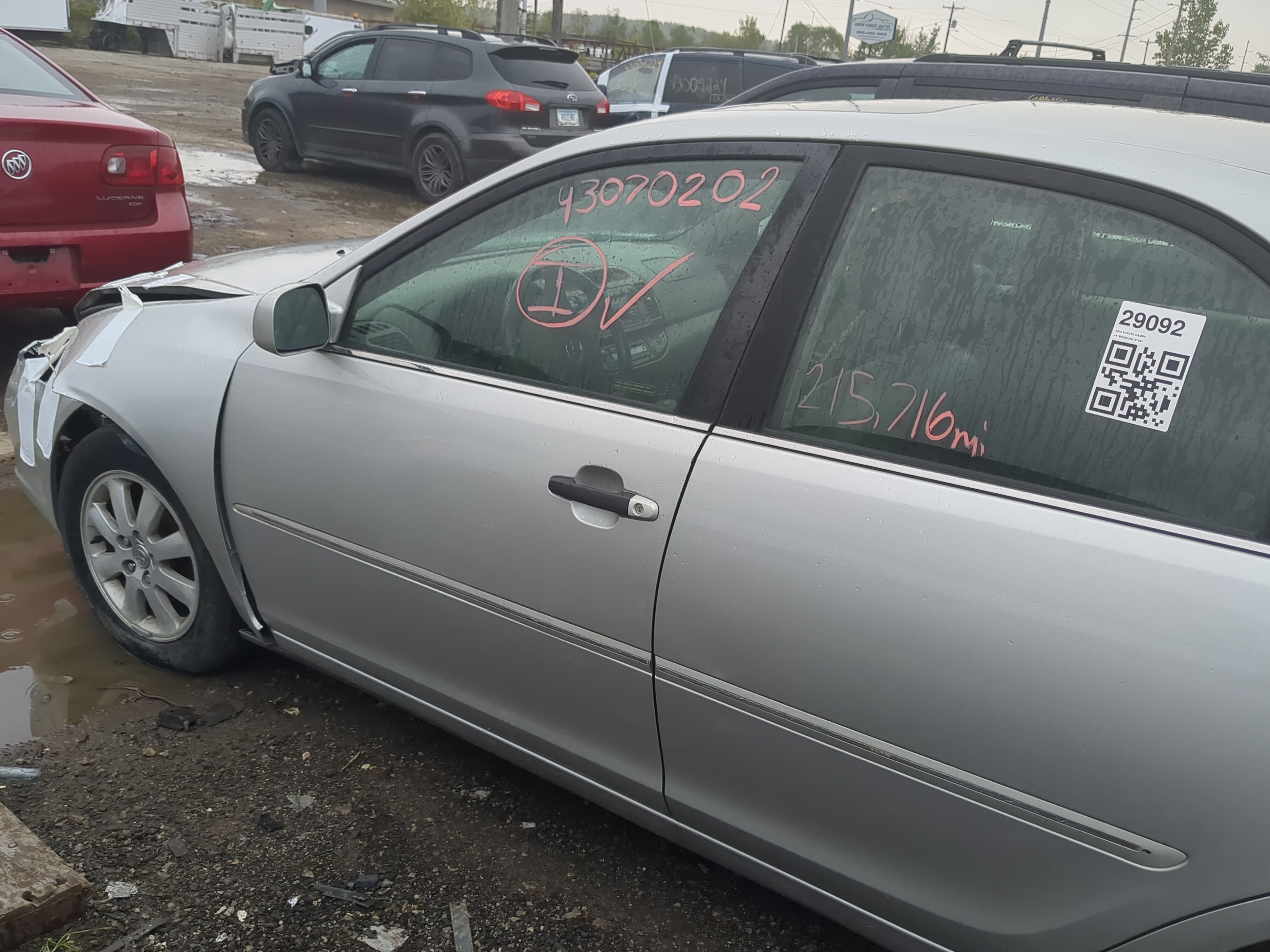 2002-2006 Toyota Camry Driver Front Door Oem 1171464 - Oemusedautoparts1.com