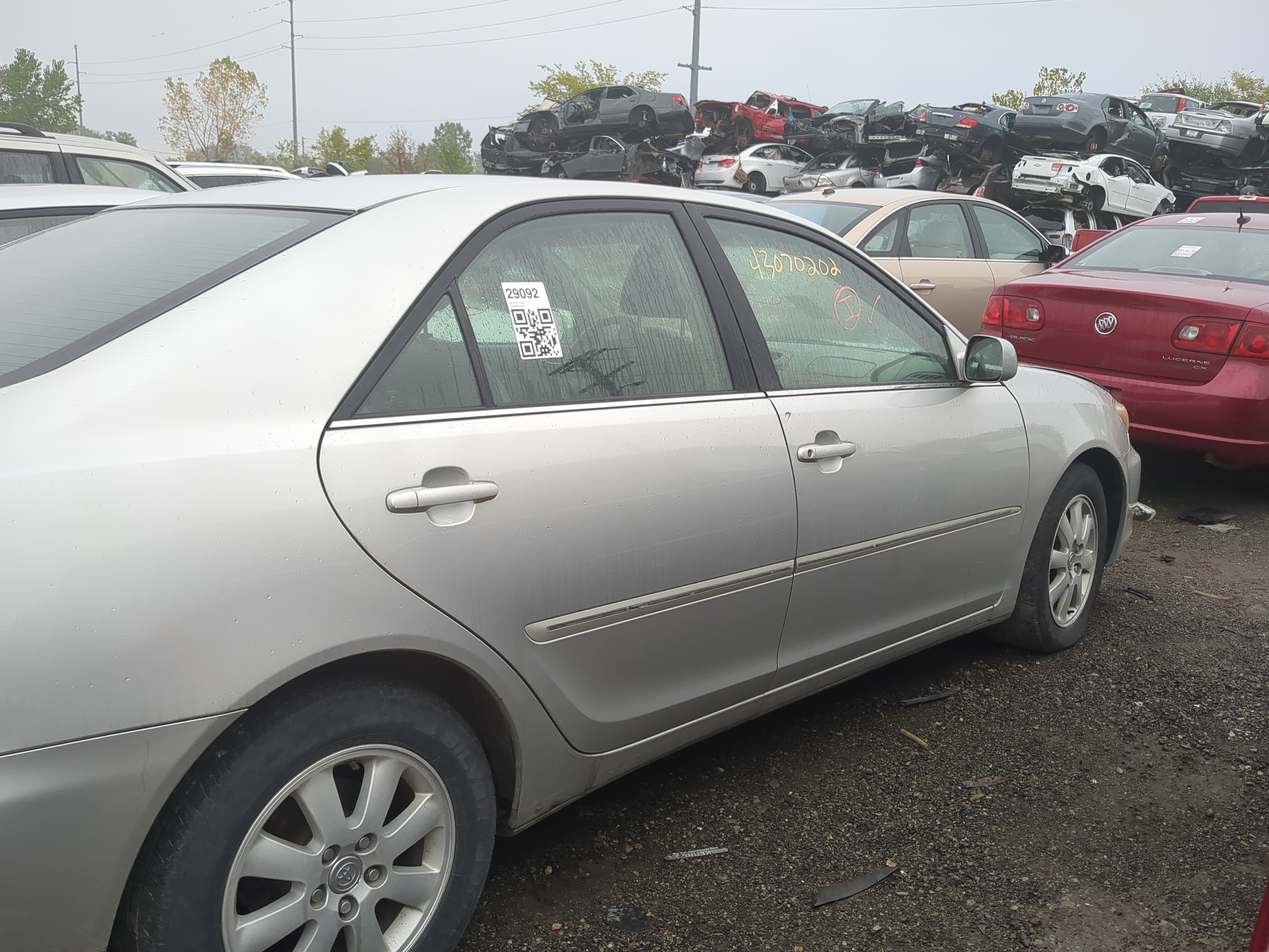 2002-2006 Toyota Camry Passenger Rear Door Oem 1171489 - Oemusedautoparts1.com