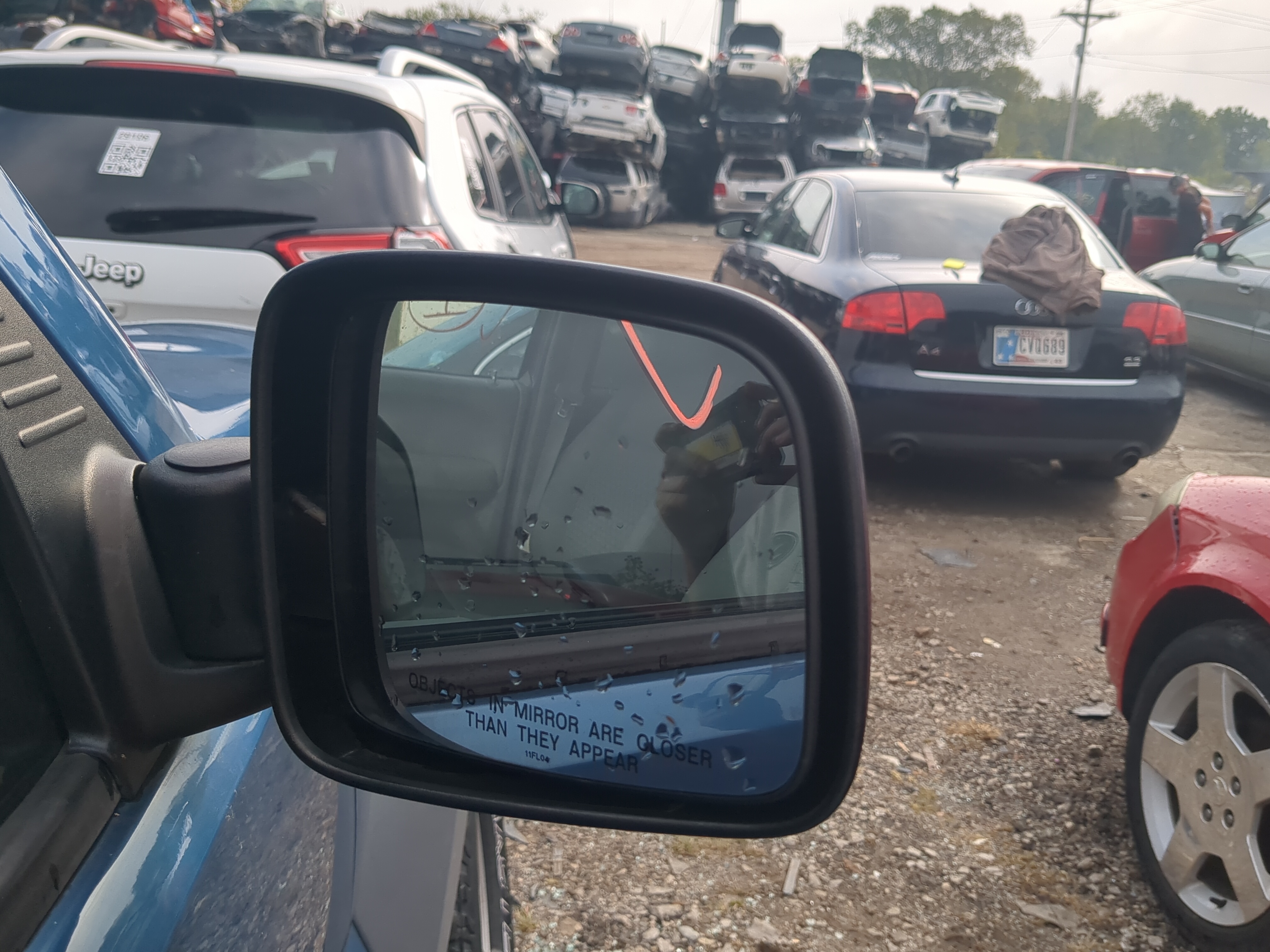 Picture of 2002-2007 Jeep Liberty Passenger Right Side View Power Door Mirror 1171613