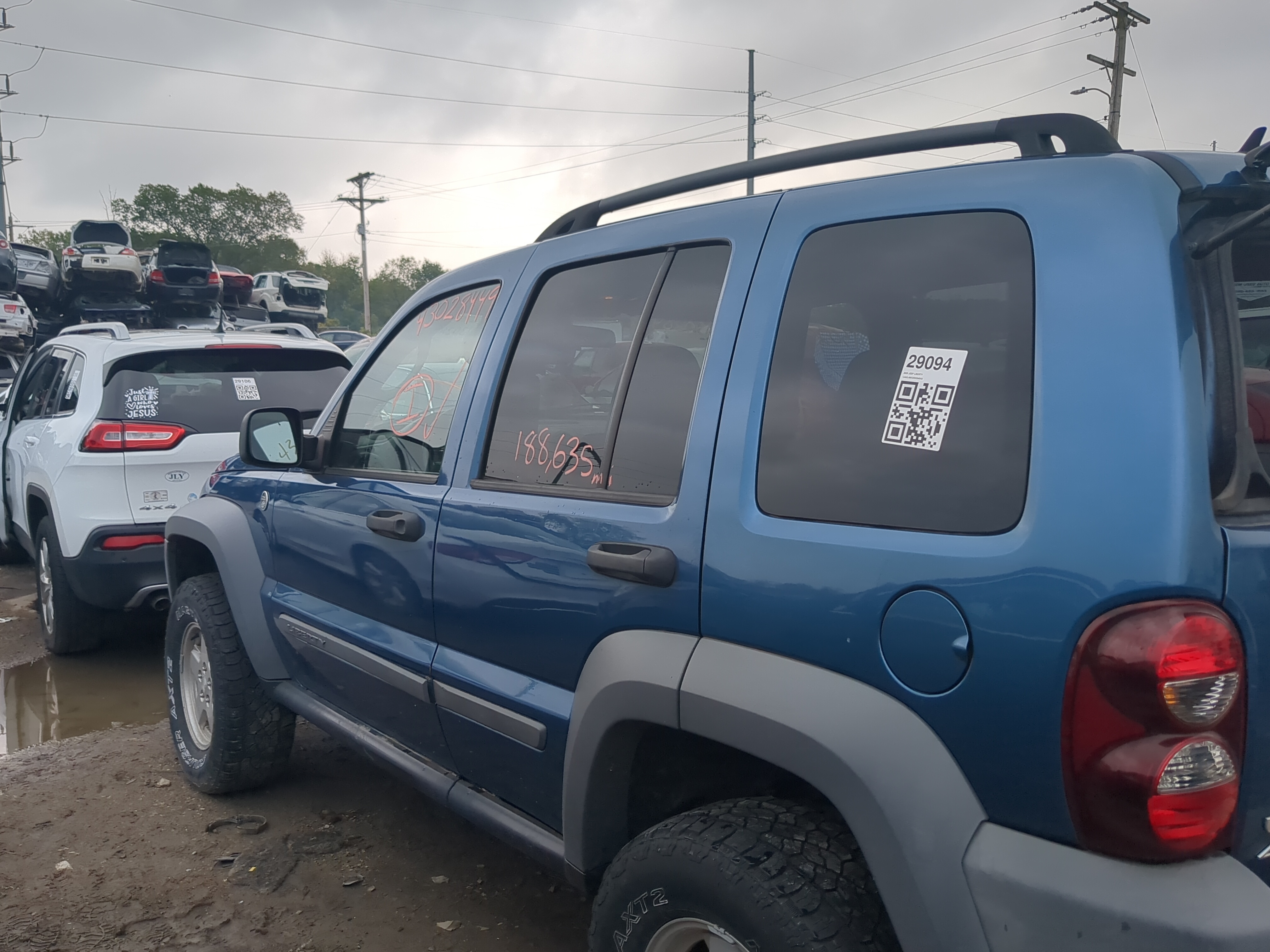 2002-2007 Jeep Liberty Driver Rear Door Oem 1171757 - Oemusedautoparts1.com