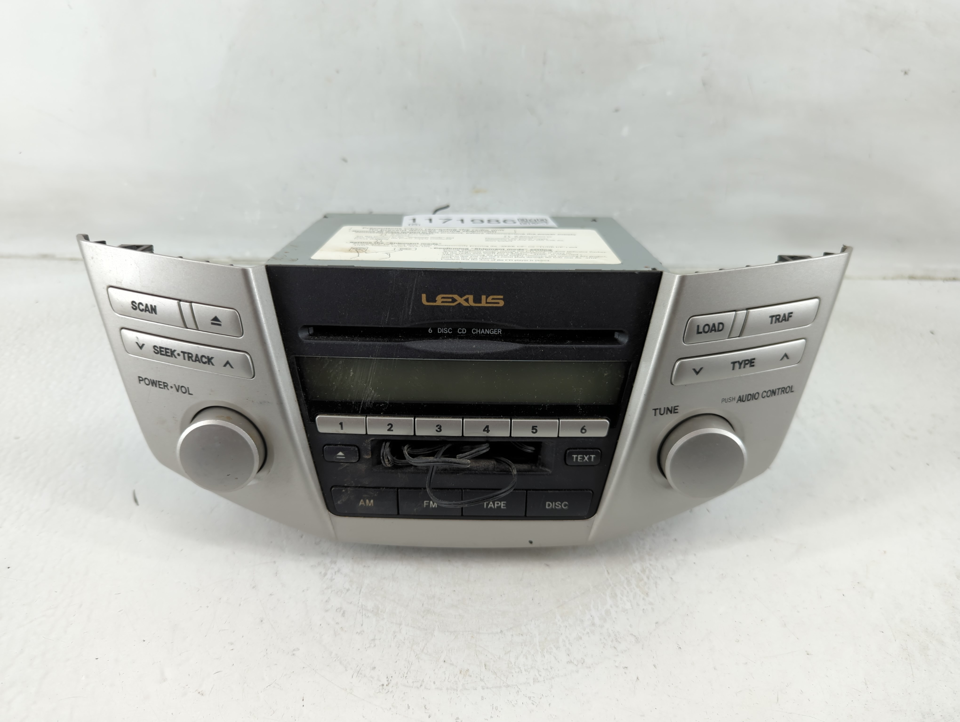 Picture of 2006-2006 Lexus Rx400h Am Fm Cd Player Radio Receiver 1171986
