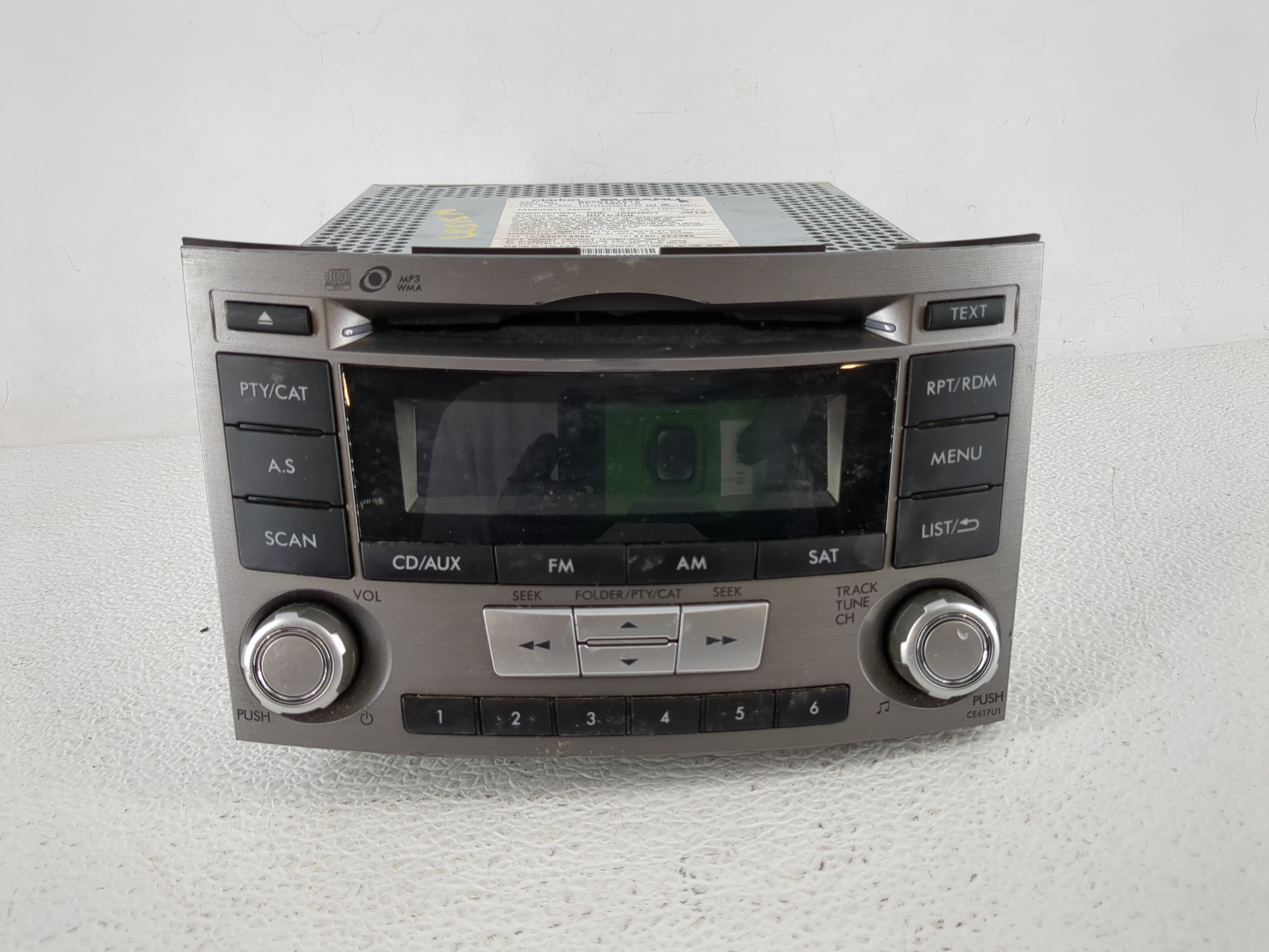 2012-2014 Subaru Legacy Am Fm Cd Player Radio Receiver 1172119 - Oemusedautoparts1.com