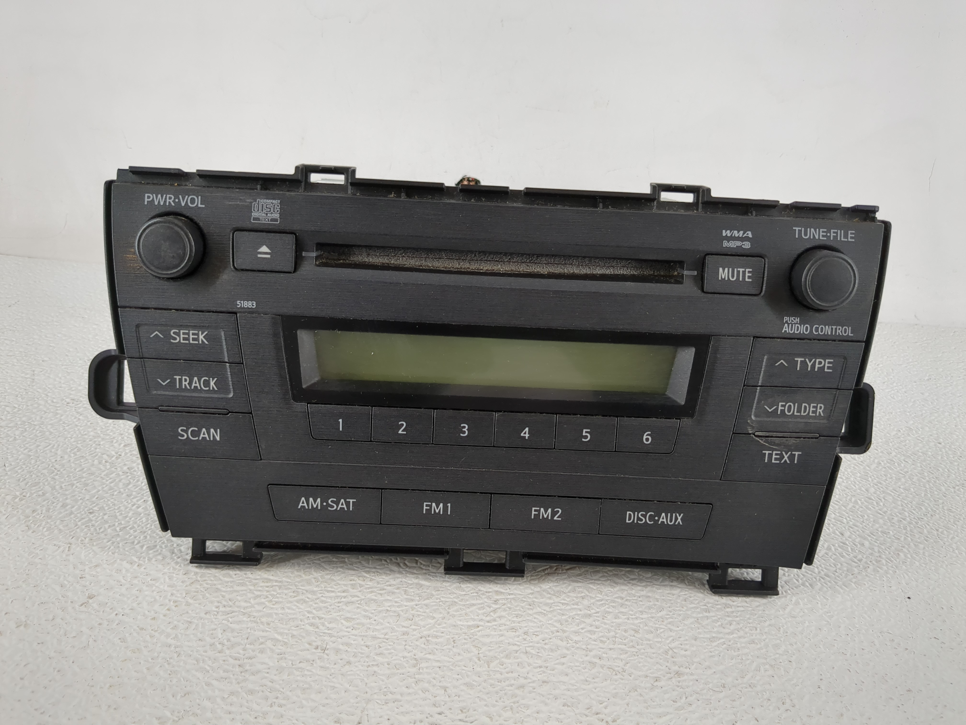 2010-2011 Toyota Prius Am Fm Cd Player Radio Receiver 1172427 - Oemusedautoparts1.com