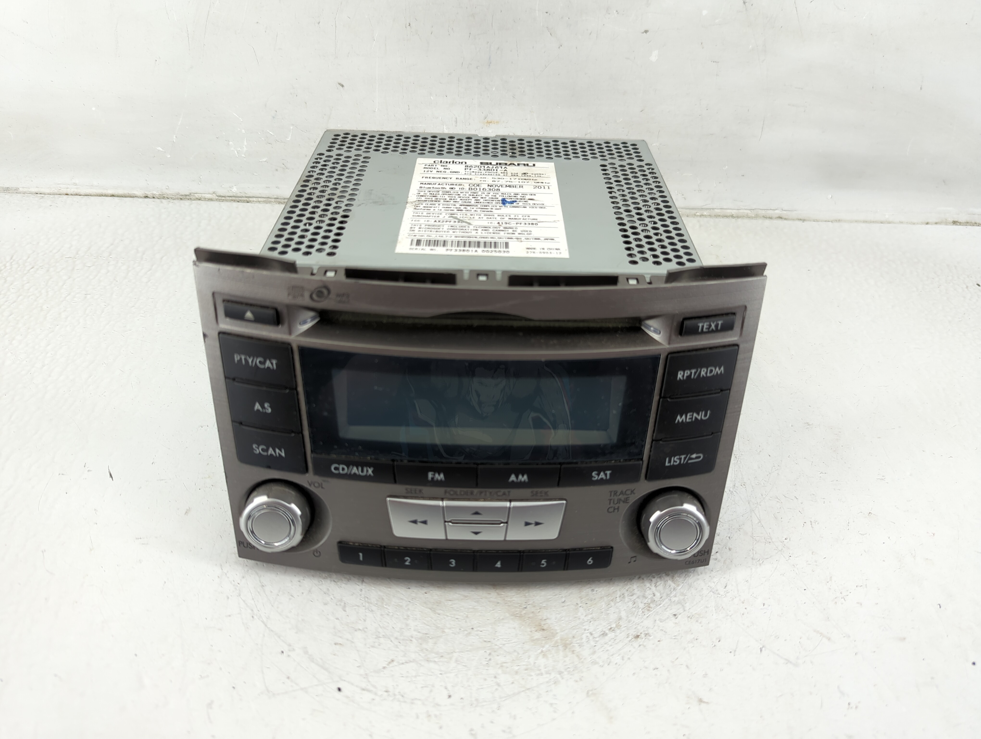 2012-2014 Subaru Legacy Am Fm Cd Player Radio Receiver 1172517 - Oemusedautoparts1.com