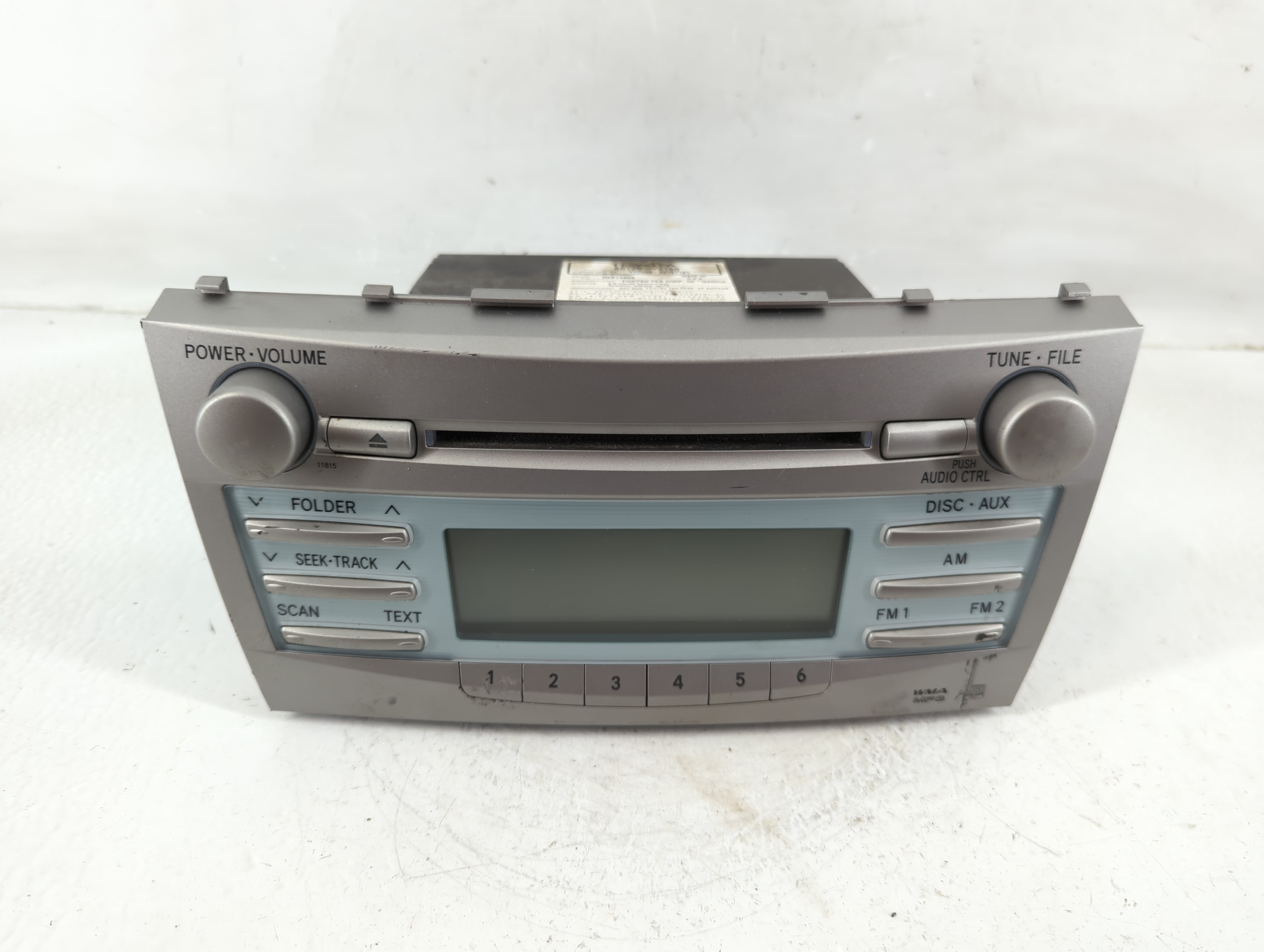 2007-2009 Toyota Camry Am Fm Cd Player Radio Receiver 1172826 - Oemusedautoparts1.com