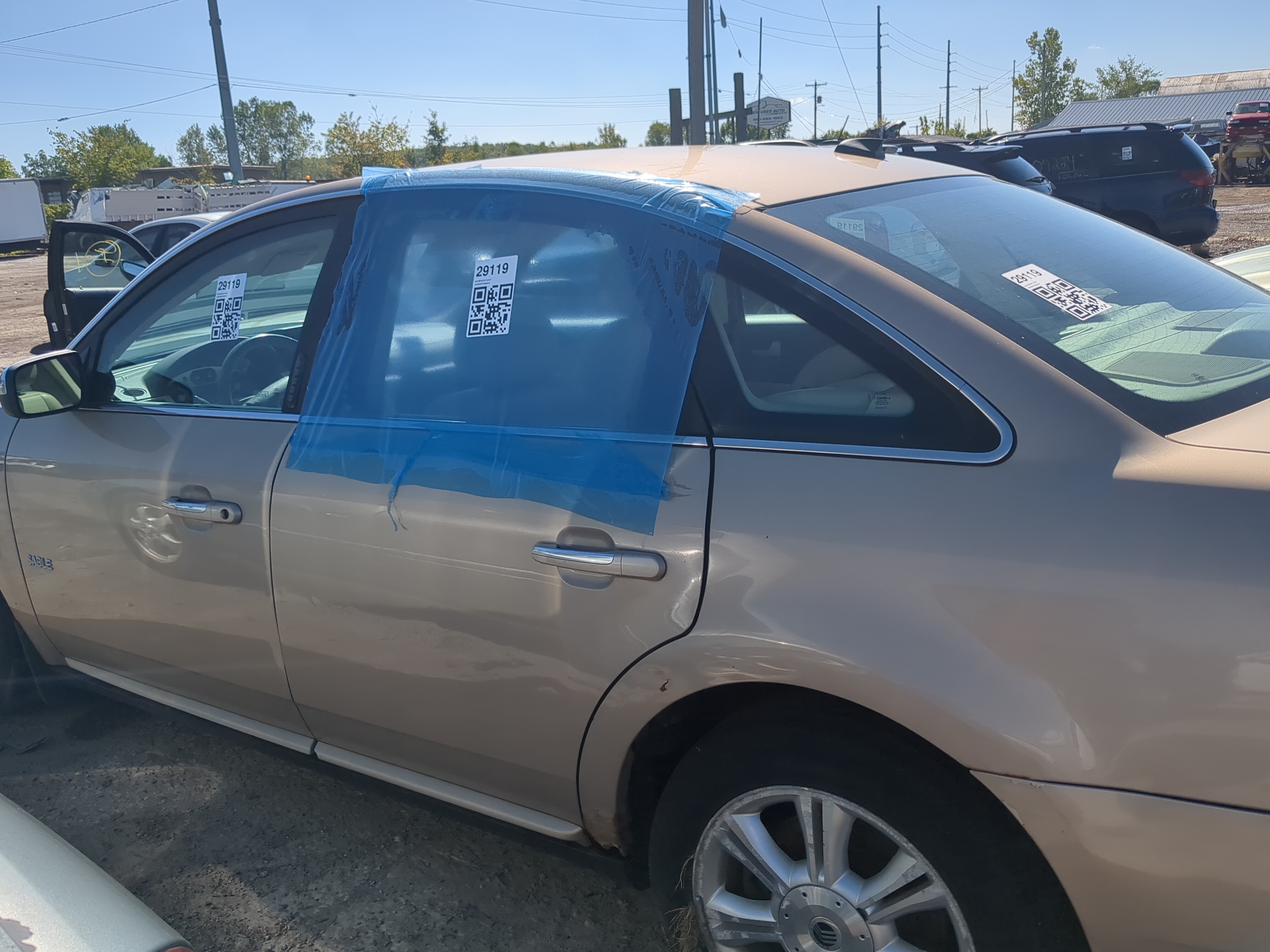 2008-2009 Mercury Sable Driver Rear Door Oem 1173157 - Oemusedautoparts1.com