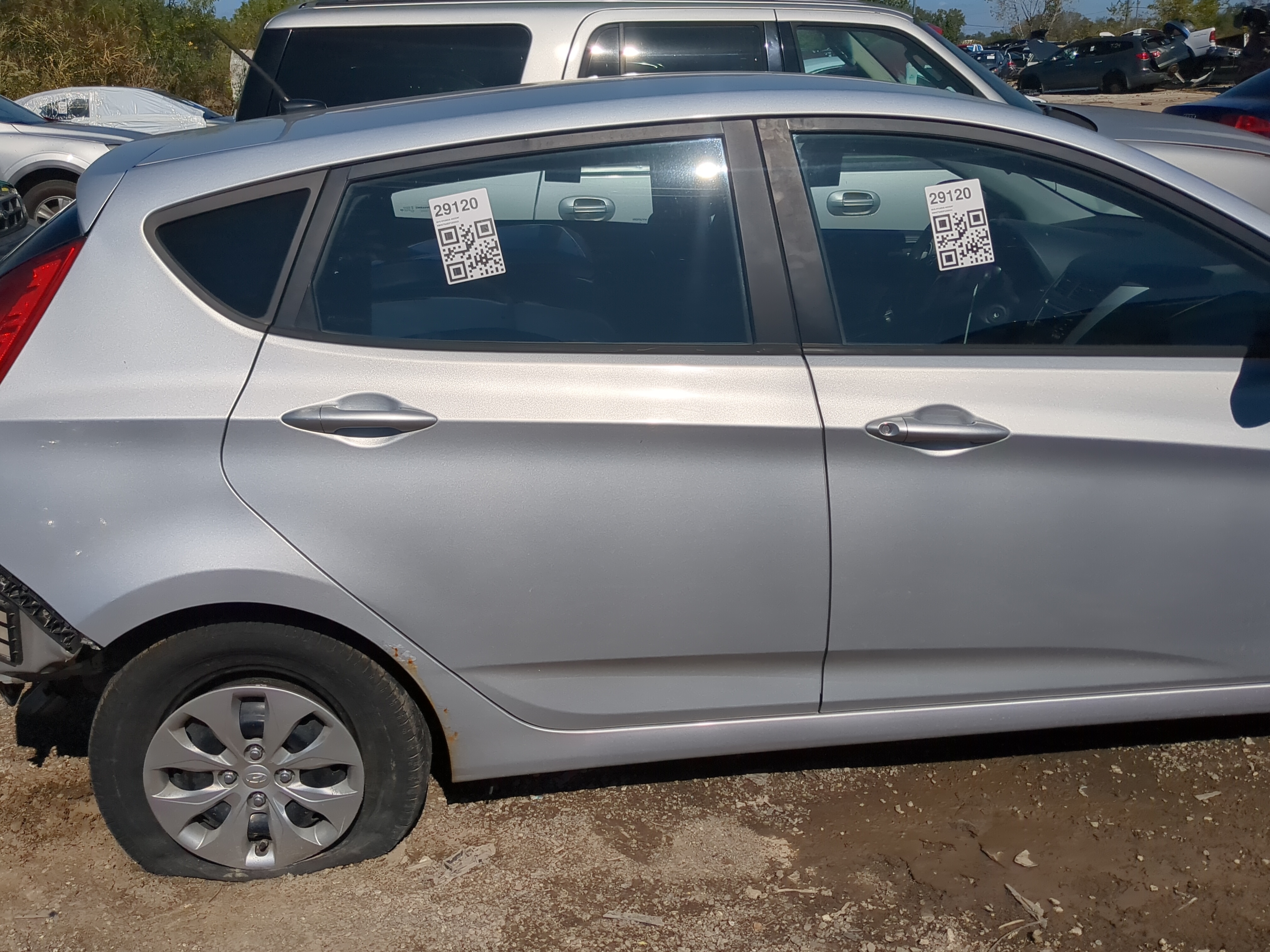 2012-2017 Hyundai Accent Passenger Rear Door Oem 1173365 - Oemusedautoparts1.com