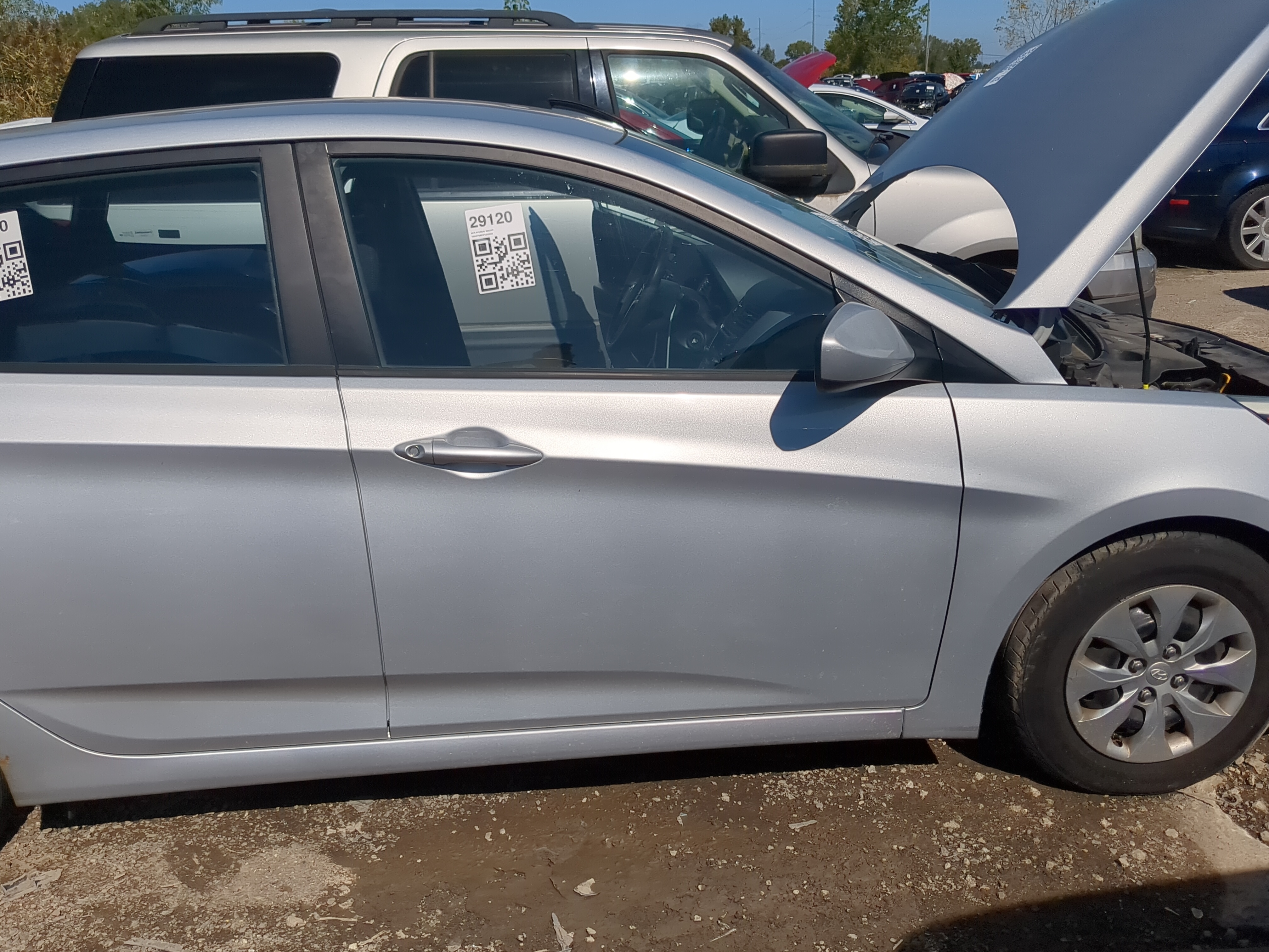 2012-2017 Hyundai Accent Passenger Front Door Oem 1173366 - Oemusedautoparts1.com