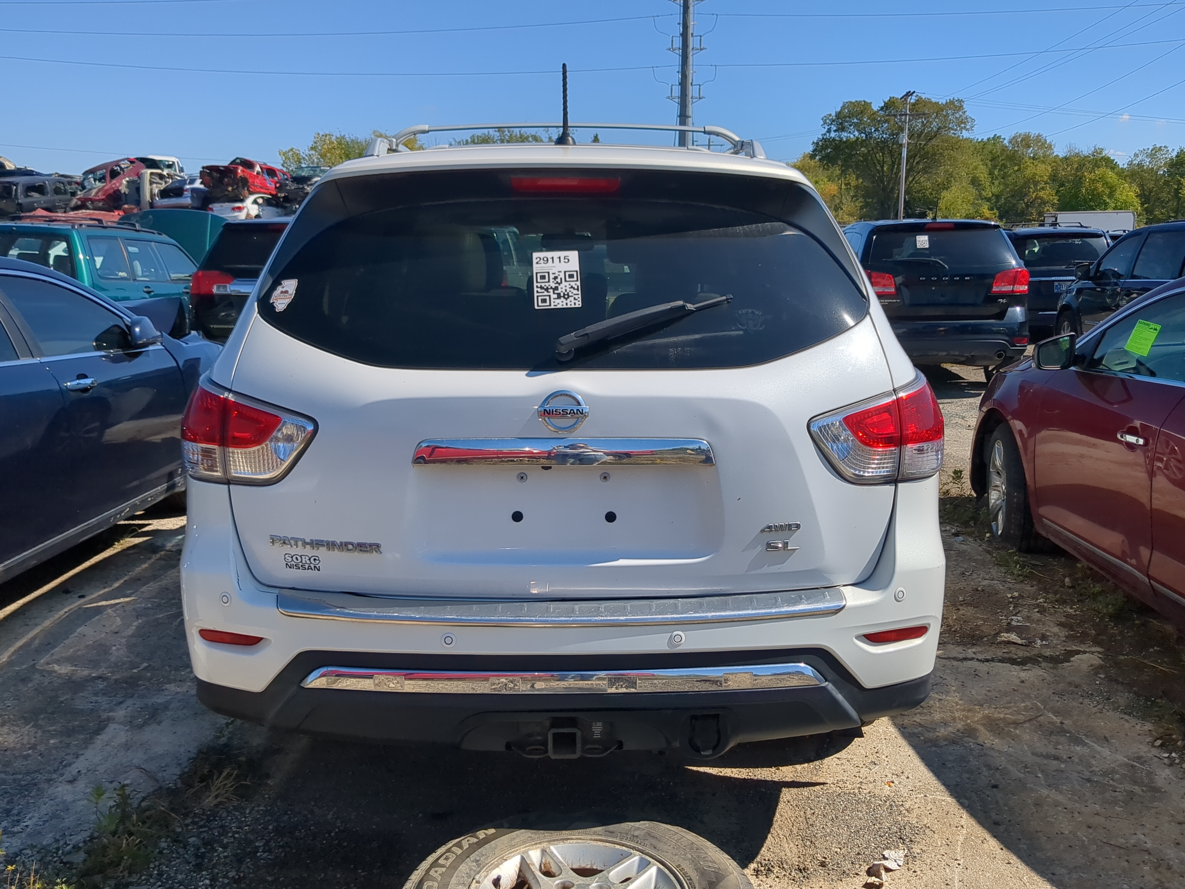 2013-2016 Nissan Pathfinder Trunk/decklid/hatch/tailgate Oem 1173569 - Oemusedautoparts1.com