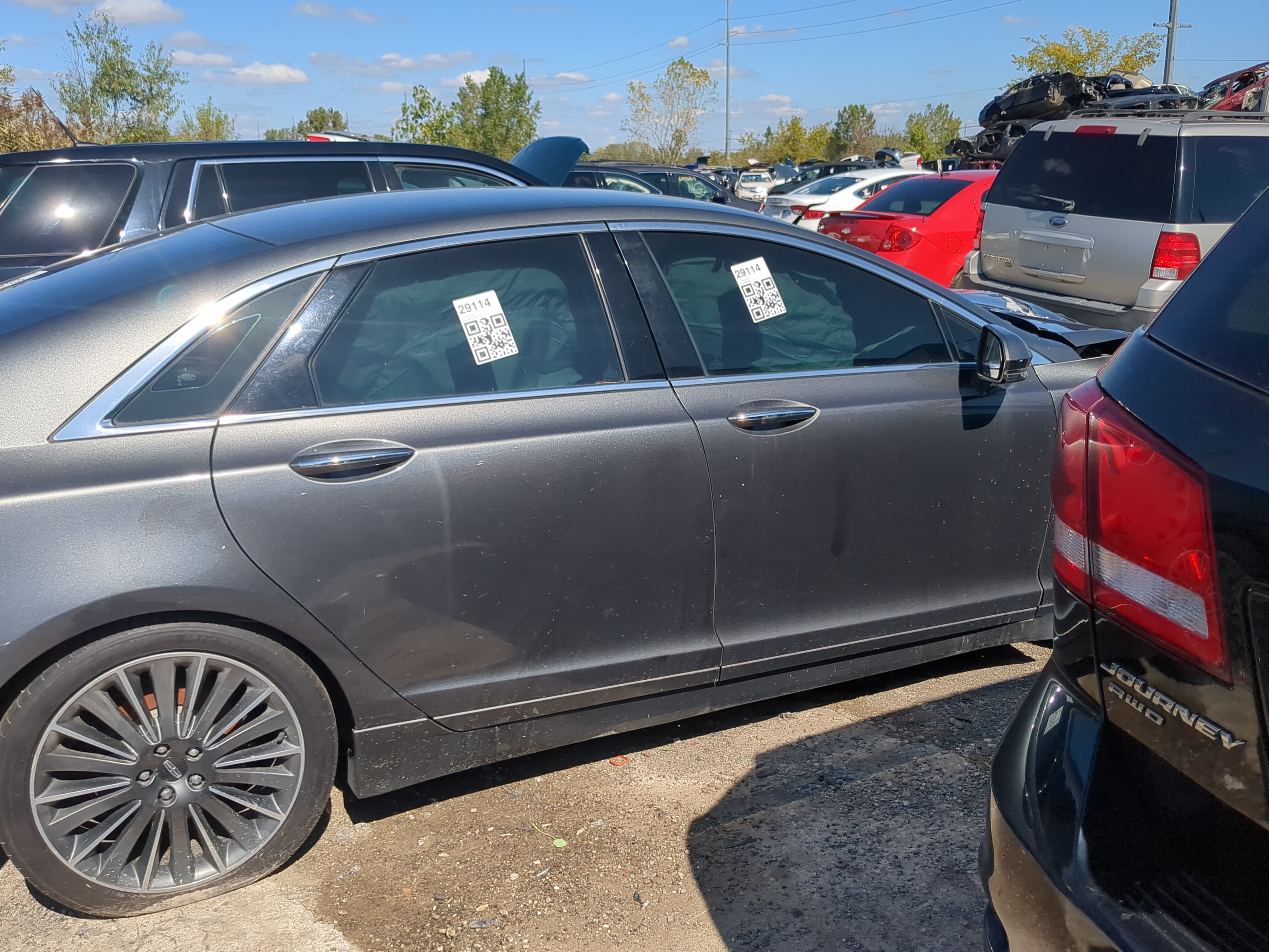 2013-2020 Lincoln Mkz Passenger Rear Door Oem 1173787 - Oemusedautoparts1.com