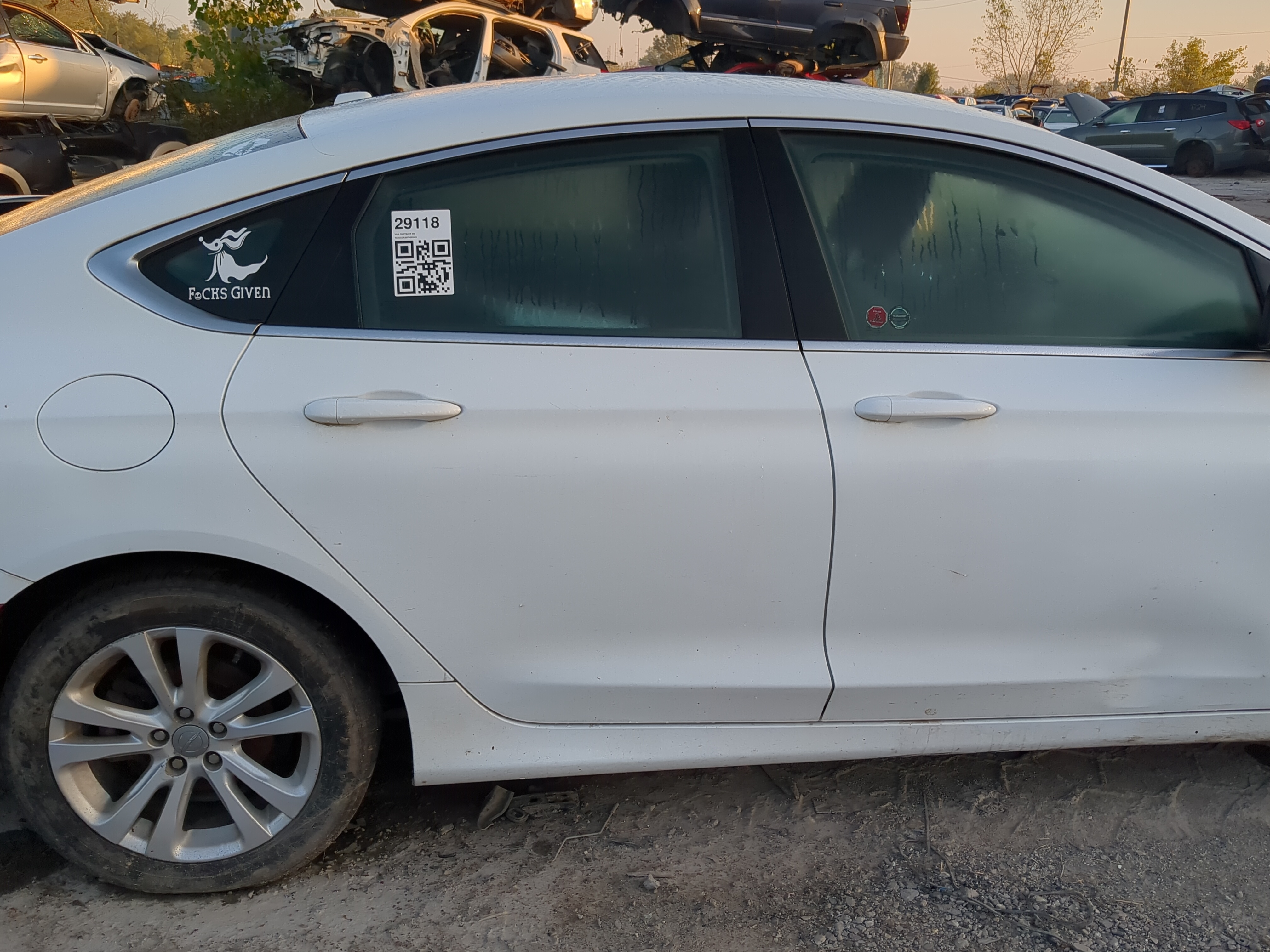 2015-2017 Chrysler 200 Passenger Rear Door Oem 1174174 - Oemusedautoparts1.com