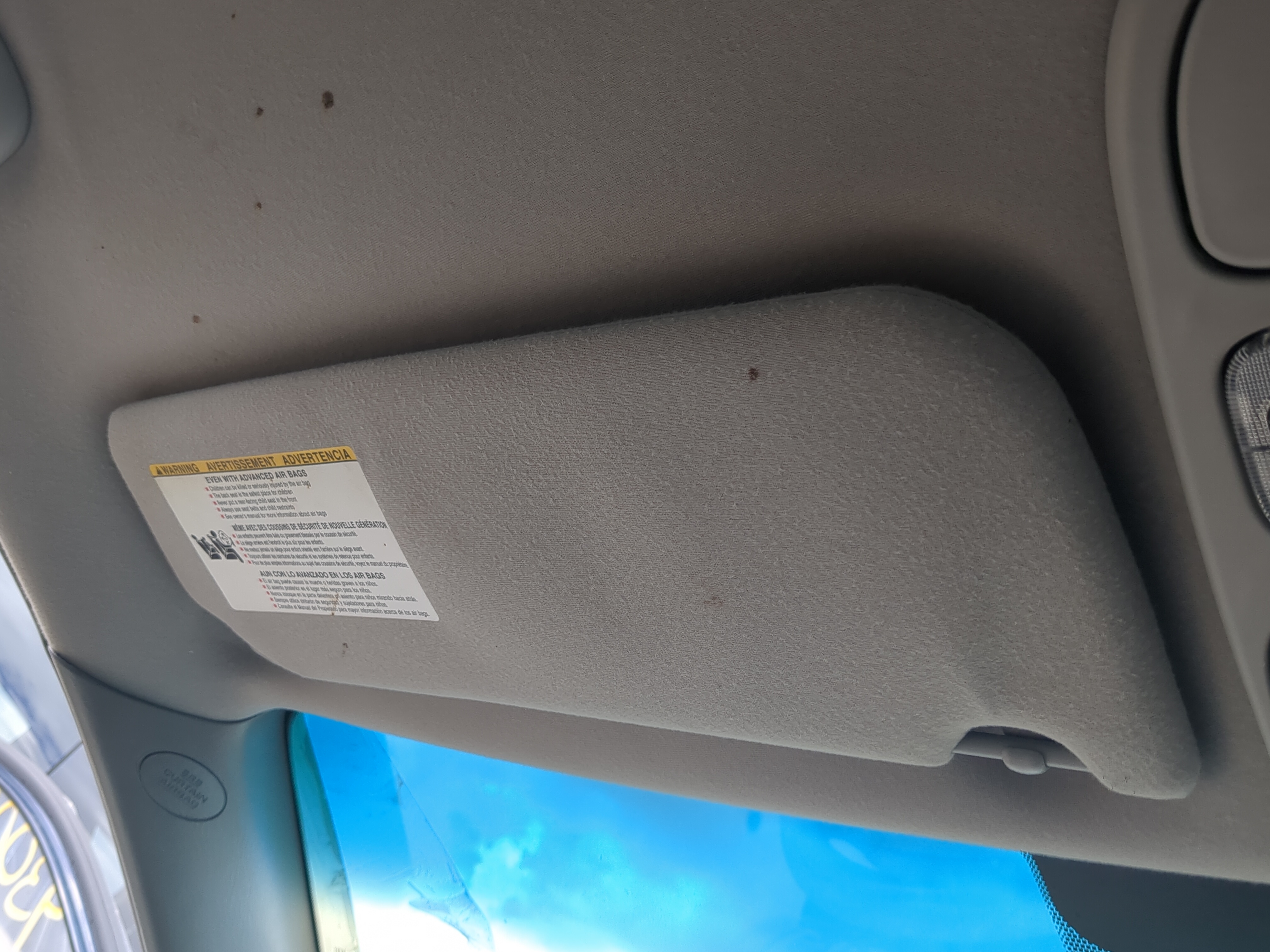 2005-2010 Toyota Sienna Driver Sun Visor Mirror Left Sunvisor 1174552 - Oemusedautoparts1.com