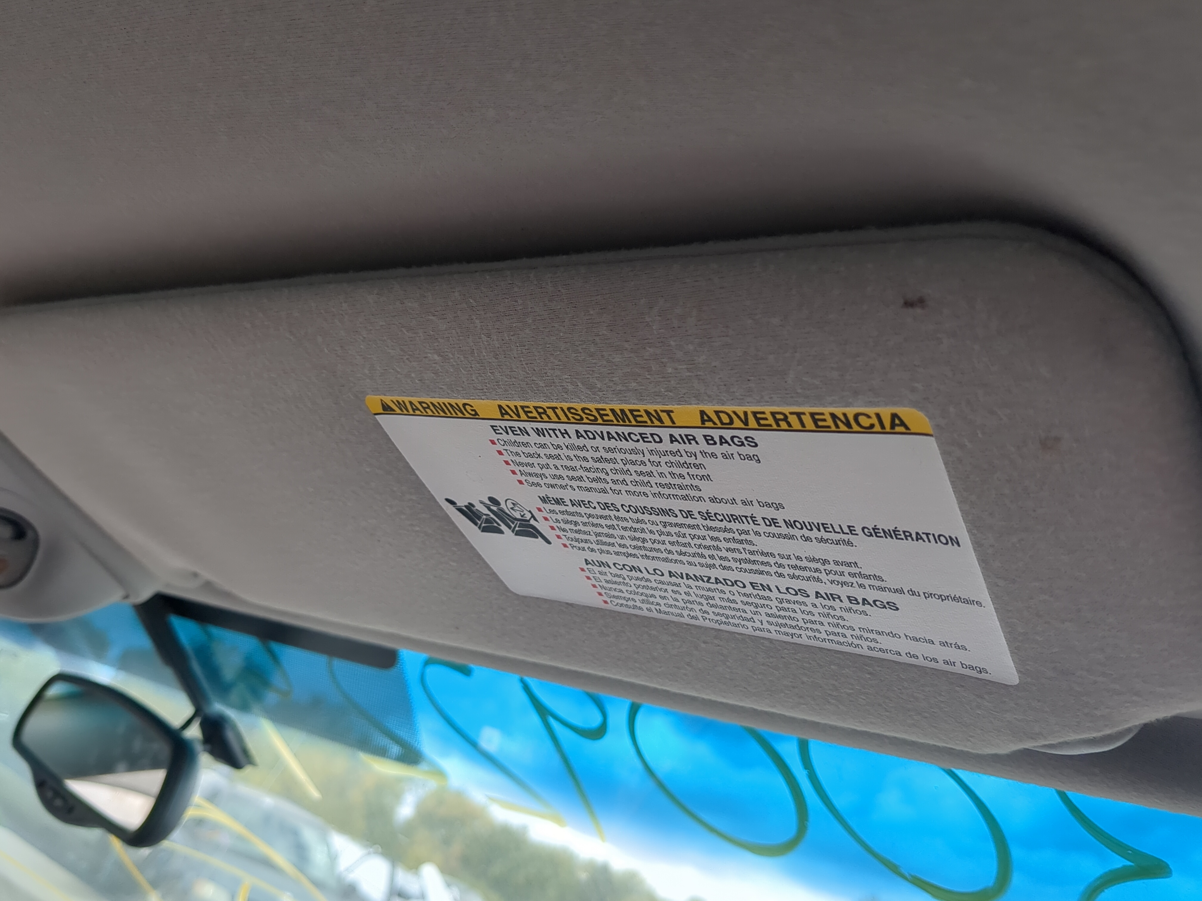 2005-2010 Toyota Sienna Passenger Sun Visor Mirror Right Sunvisor 1174553 - Oemusedautoparts1.com