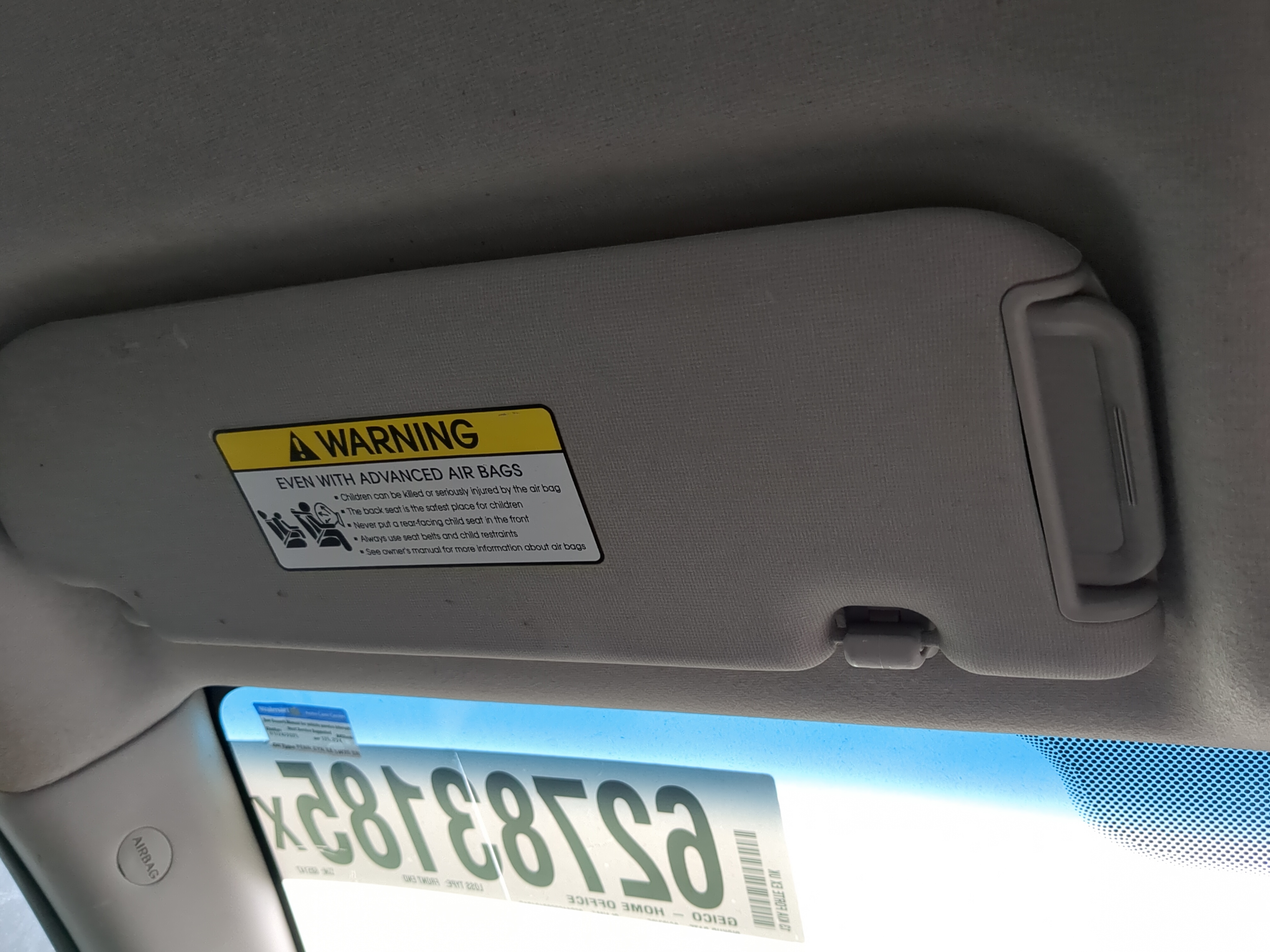 2010-2013 Kia Forte Koup Driver Sun Visor Mirror Left Sunvisor 1175236 - Oemusedautoparts1.com