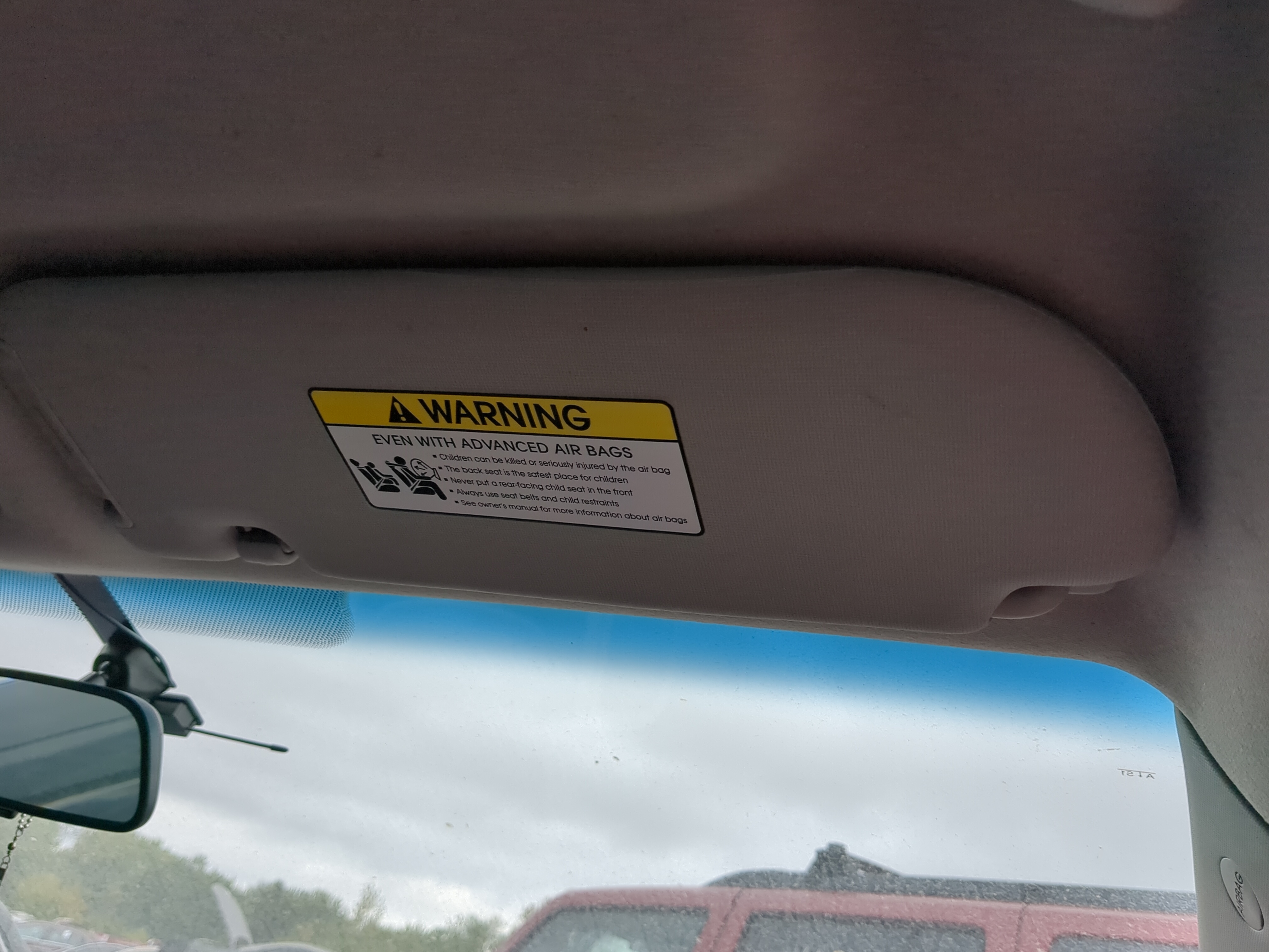 2010-2013 Kia Forte Koup Passenger Sun Visor Mirror Right Sunvisor 1175237 - Oemusedautoparts1.com