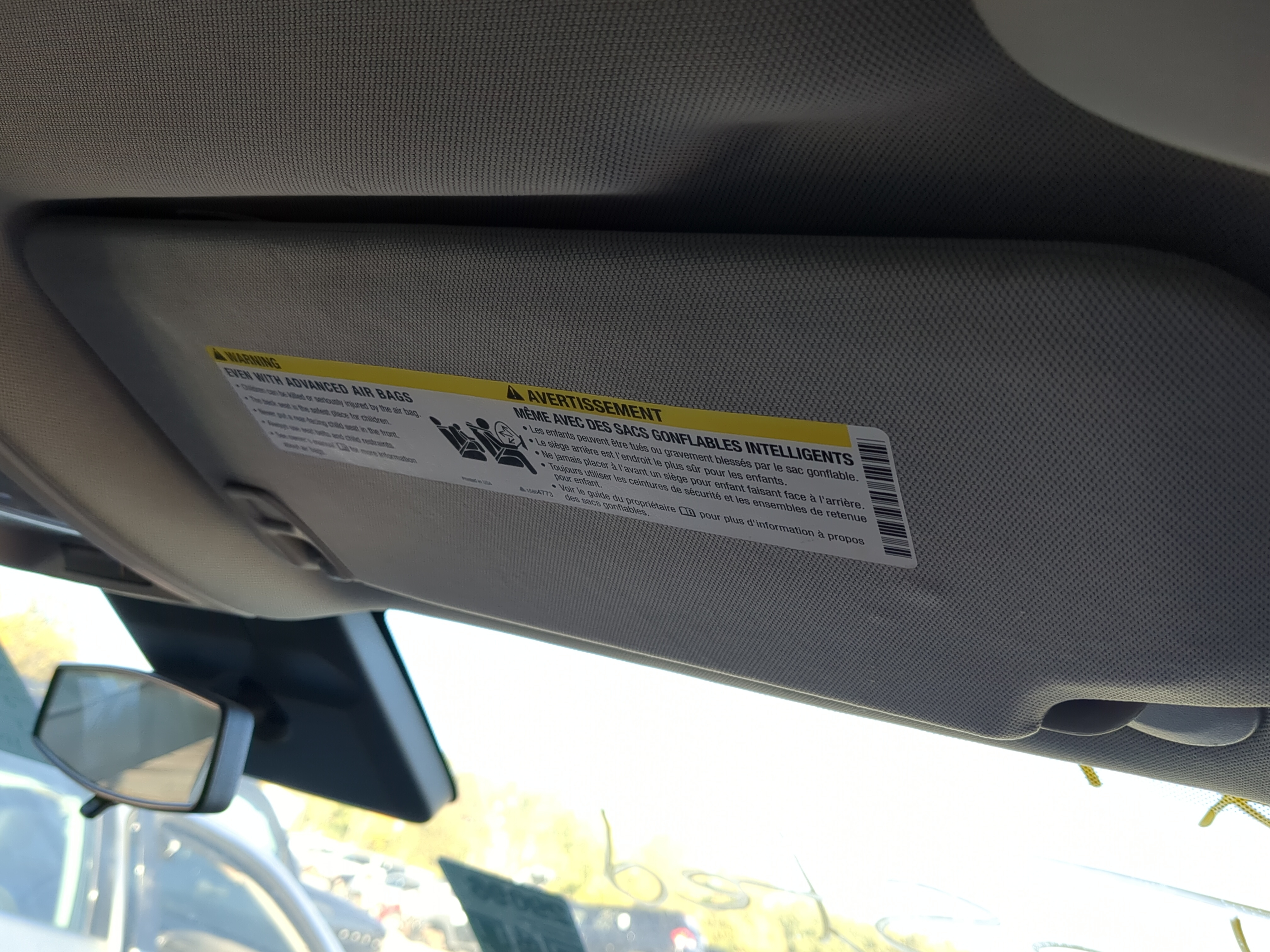 2010-2017 Chevrolet Equinox Passenger Sun Visor Mirror Right Sunvisor 1175419 - Oemusedautoparts1.com