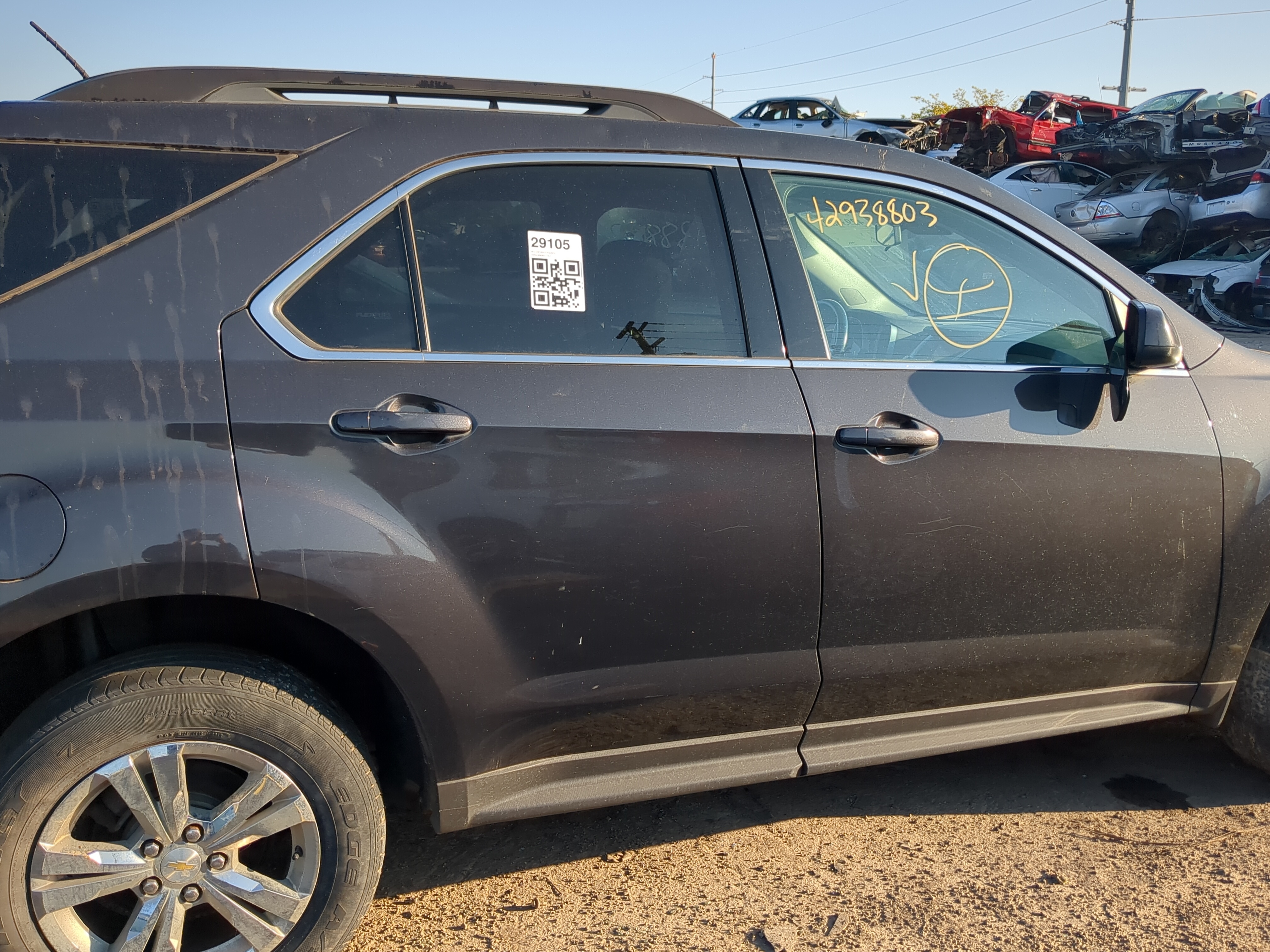 2012-2017 Chevrolet Equinox Passenger Rear Door Oem 1175491 - Oemusedautoparts1.com