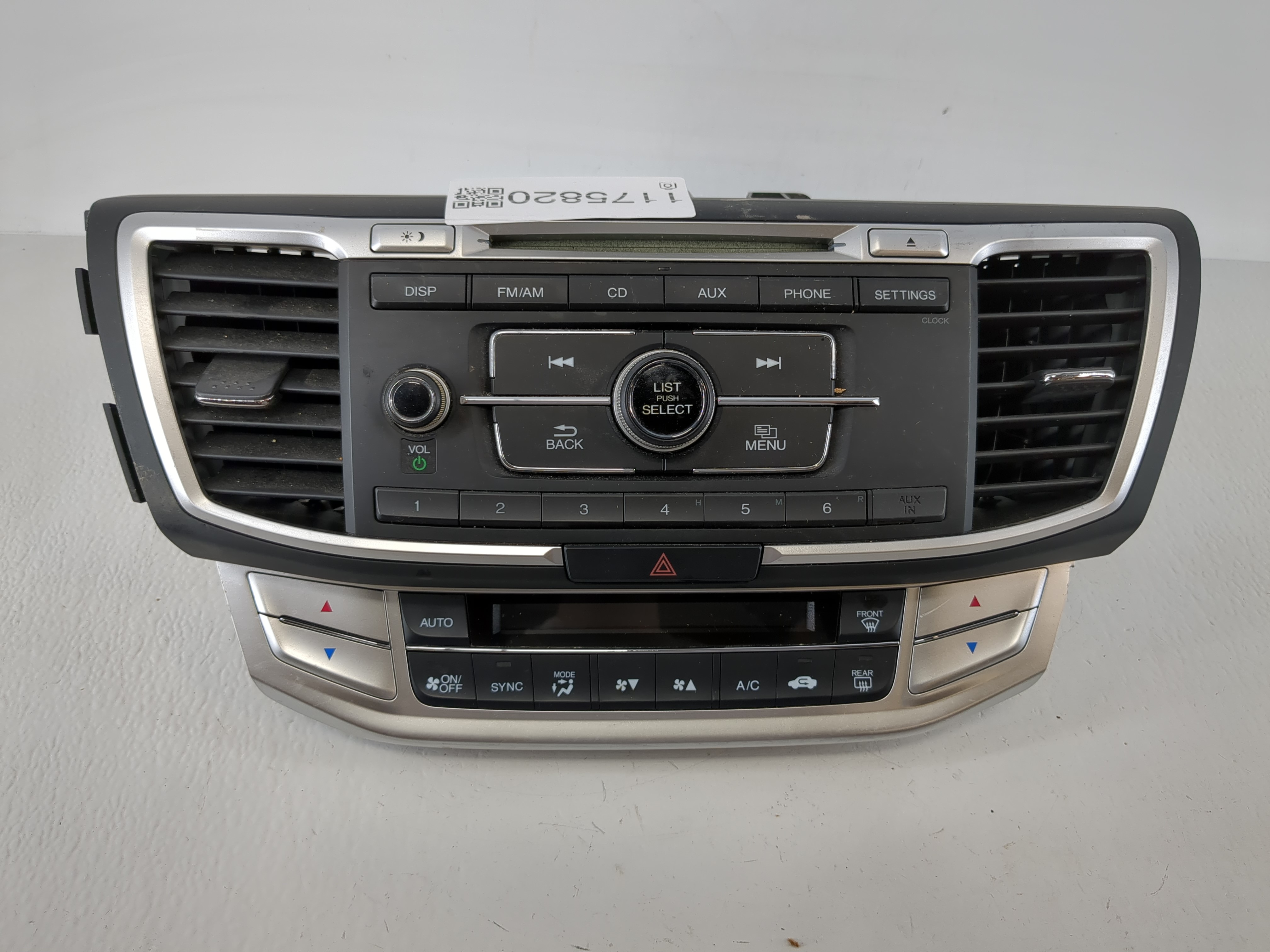 Picture of 2013-2015 Honda Accord Am Fm Cd Player Radio Receiver 1175820