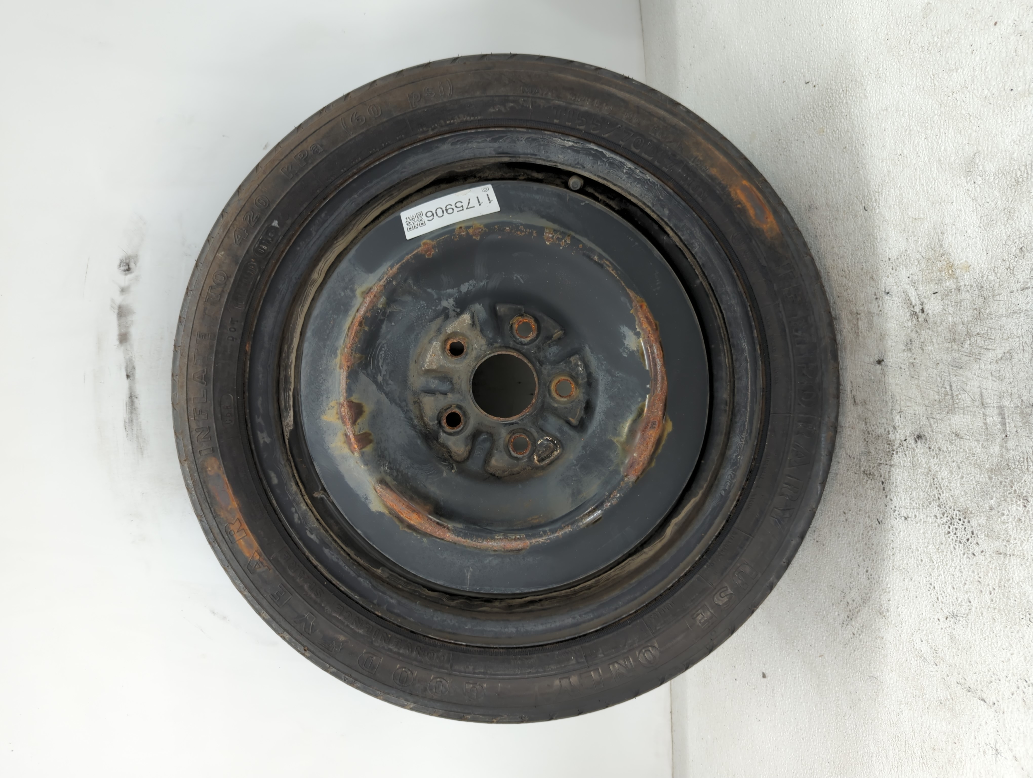 2015-2019 Subaru Legacy Spare Donut Tire Wheel Rim Oem 1175906 - Oemusedautoparts1.com