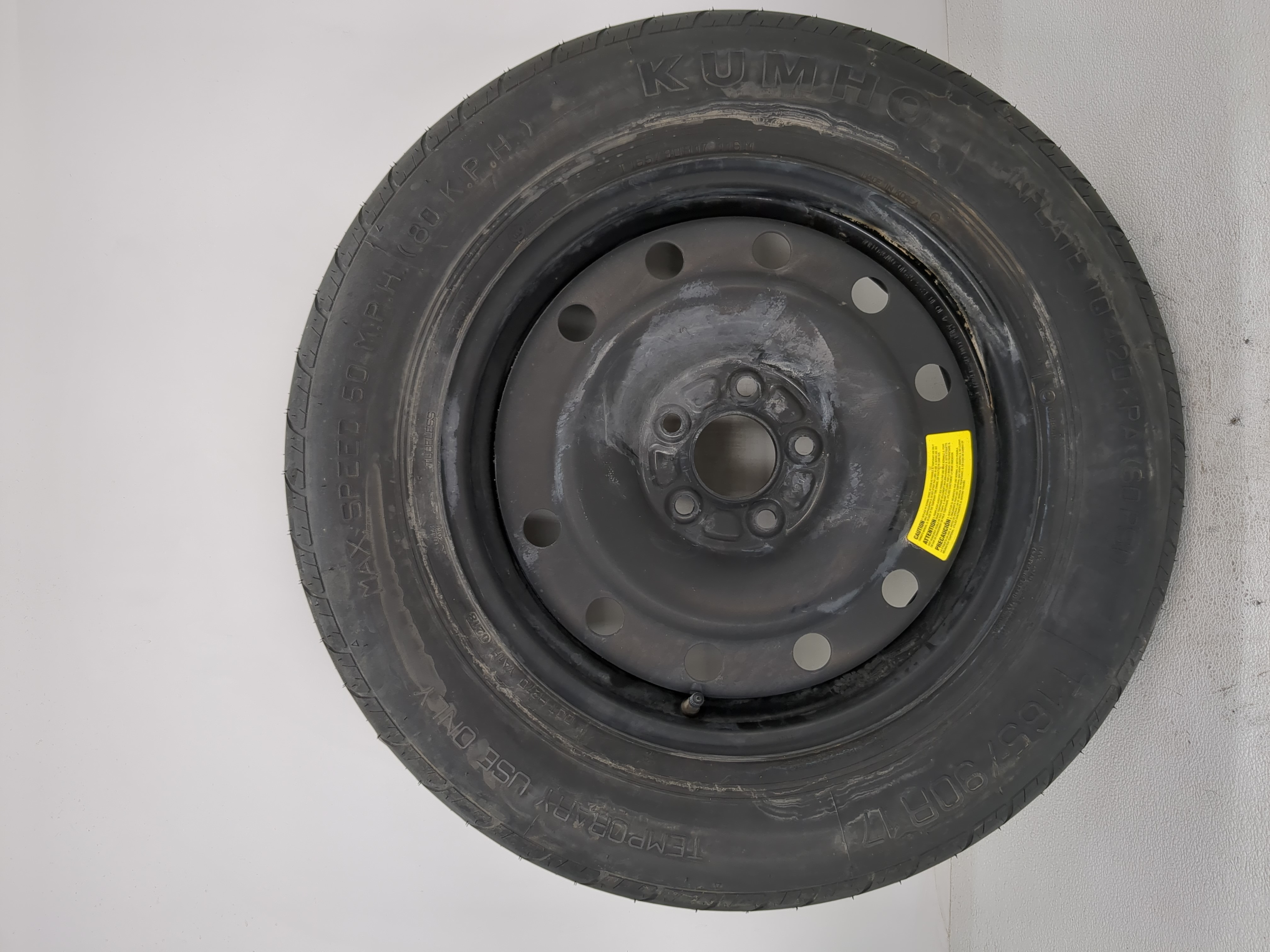 2011-2020 Kia Sorento Spare Donut Tire Wheel Rim Oem 1175910 - Oemusedautoparts1.com