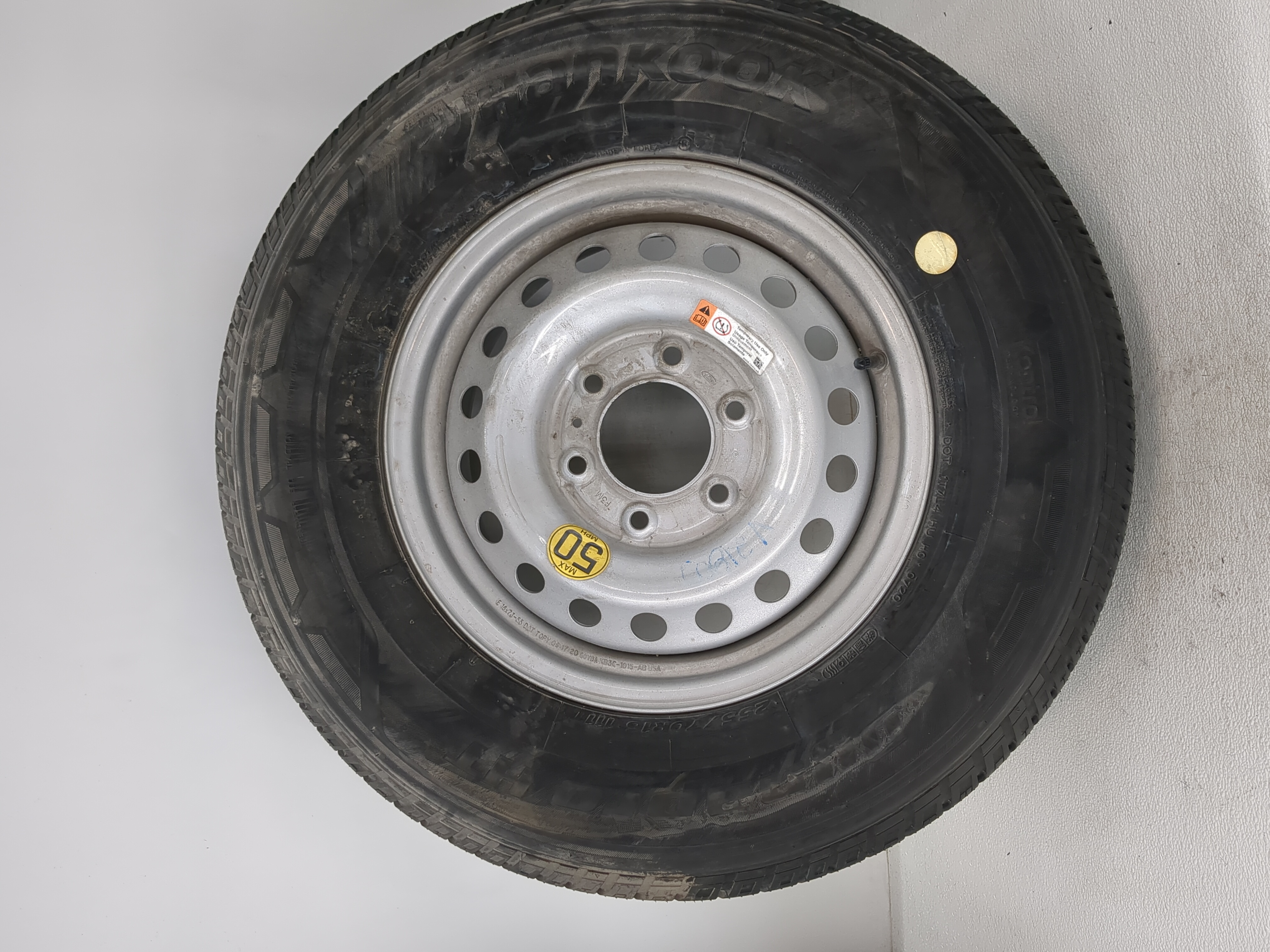 2019-2022 Ford Ranger Spare Donut Tire Wheel Rim Oem 1175915 - Oemusedautoparts1.com