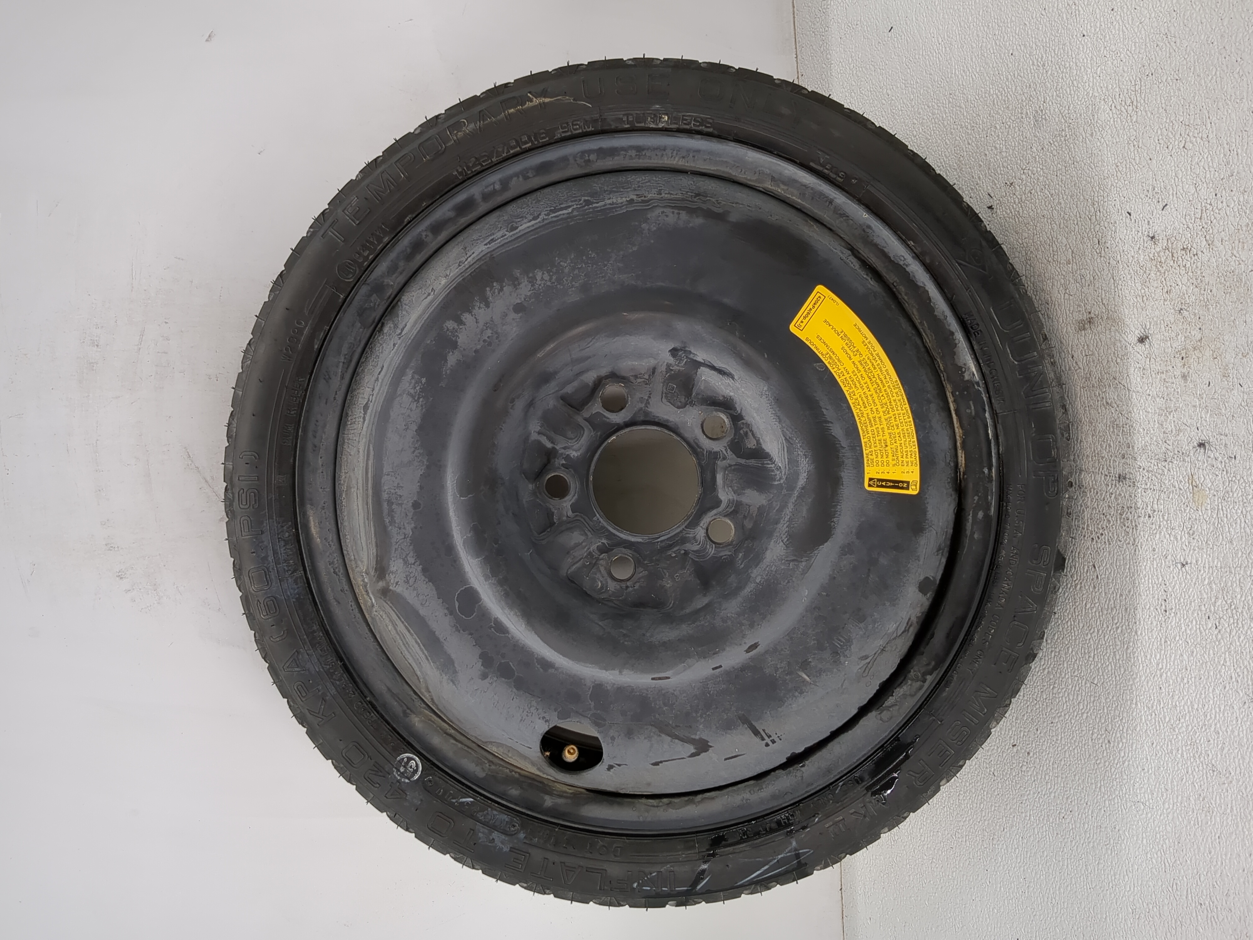 2004-2013 Mazda 3 Spare Donut Tire Wheel Rim Oem 1175920 - Oemusedautoparts1.com