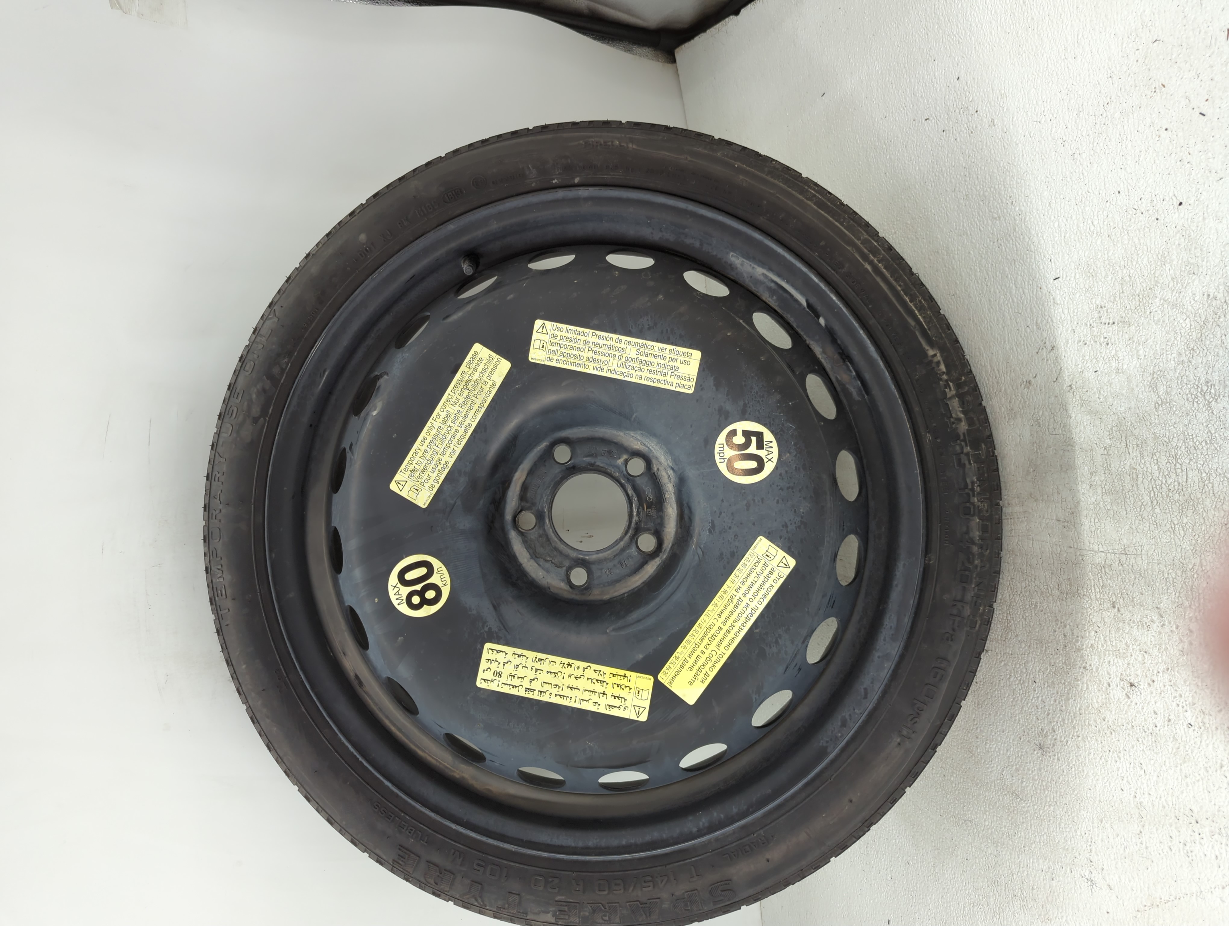 2012-2018 Audi A6 Spare Donut Tire Wheel Rim Oem 1175934 - Oemusedautoparts1.com