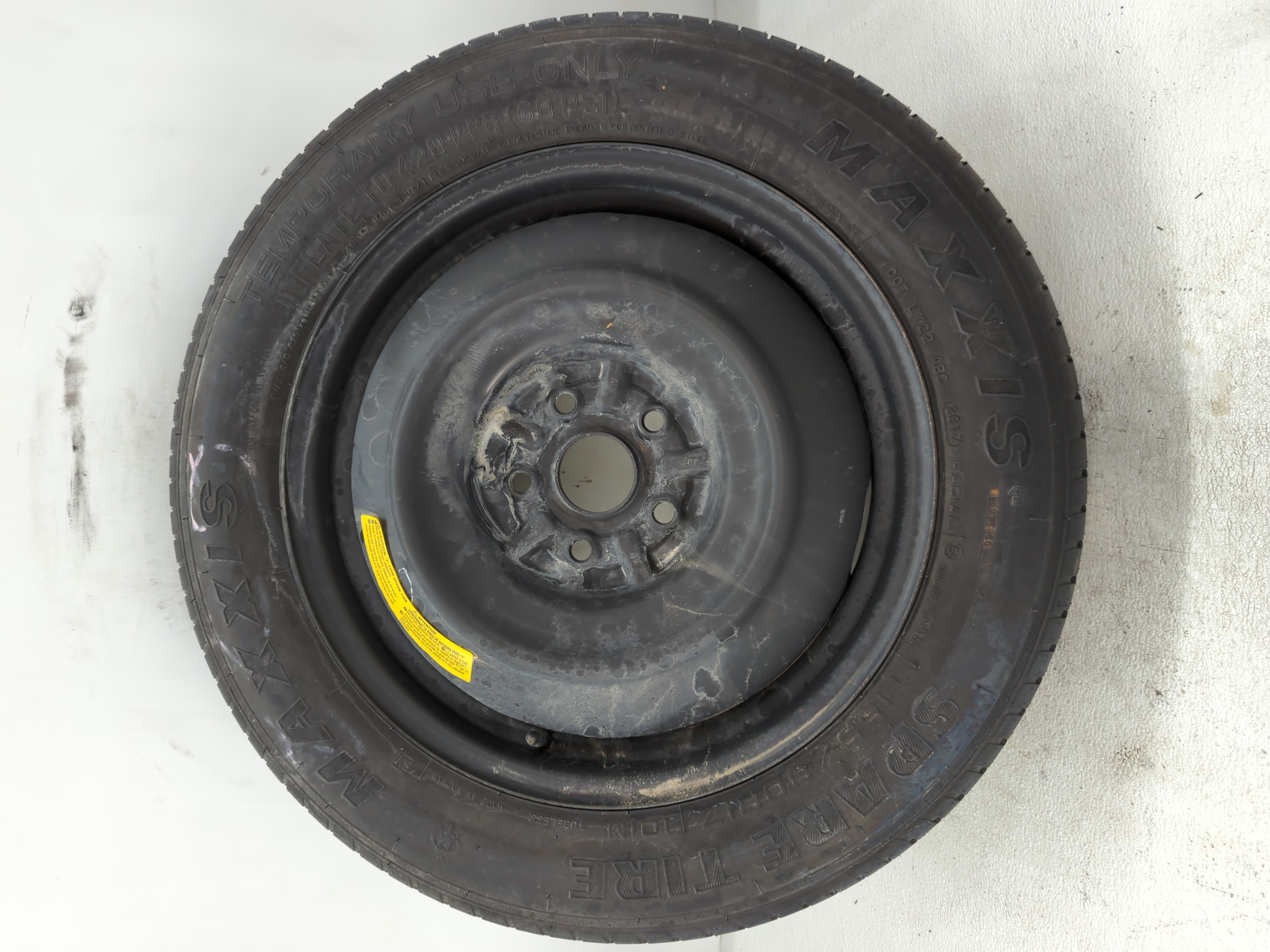2015-2019 Subaru Legacy Spare Donut Tire Wheel Rim Oem 1175937 - Oemusedautoparts1.com