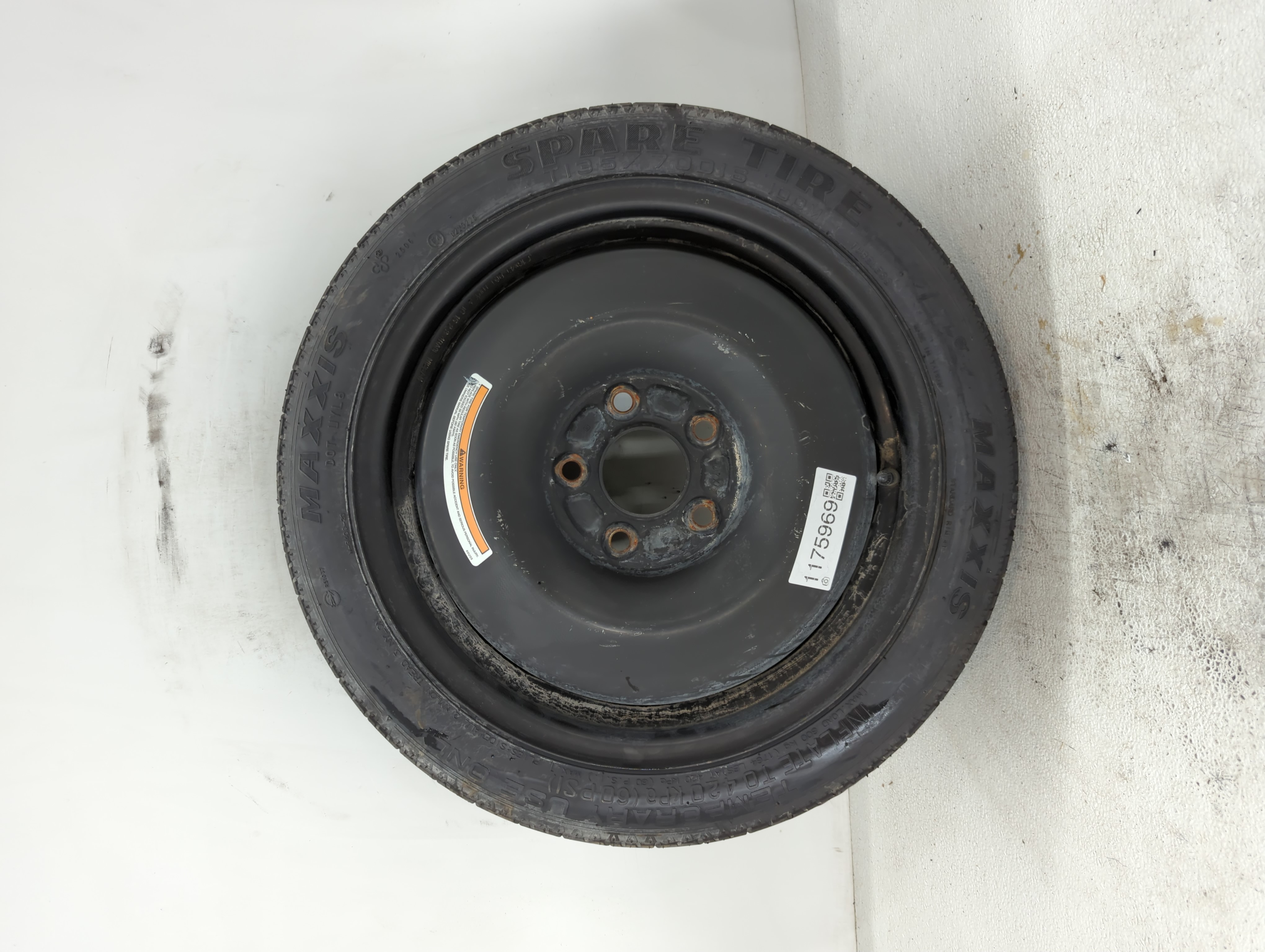 2020-2022 Nissan Sentra Spare Donut Tire Wheel Rim Oem 1175969 - Oemusedautoparts1.com