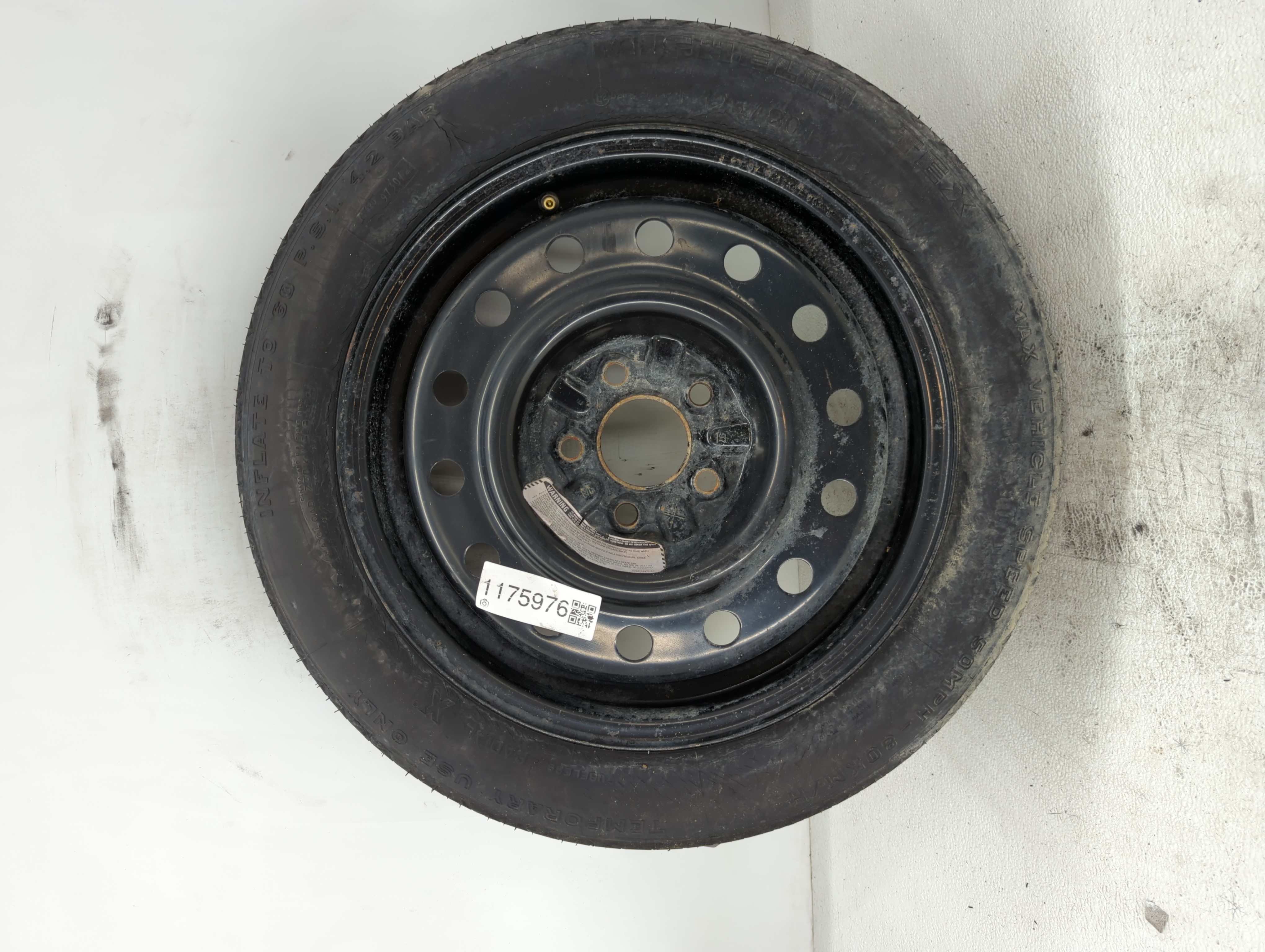 Picture of 2012-2018 Ford Focus Spare Donut Tire Wheel Rim Oem 1175976