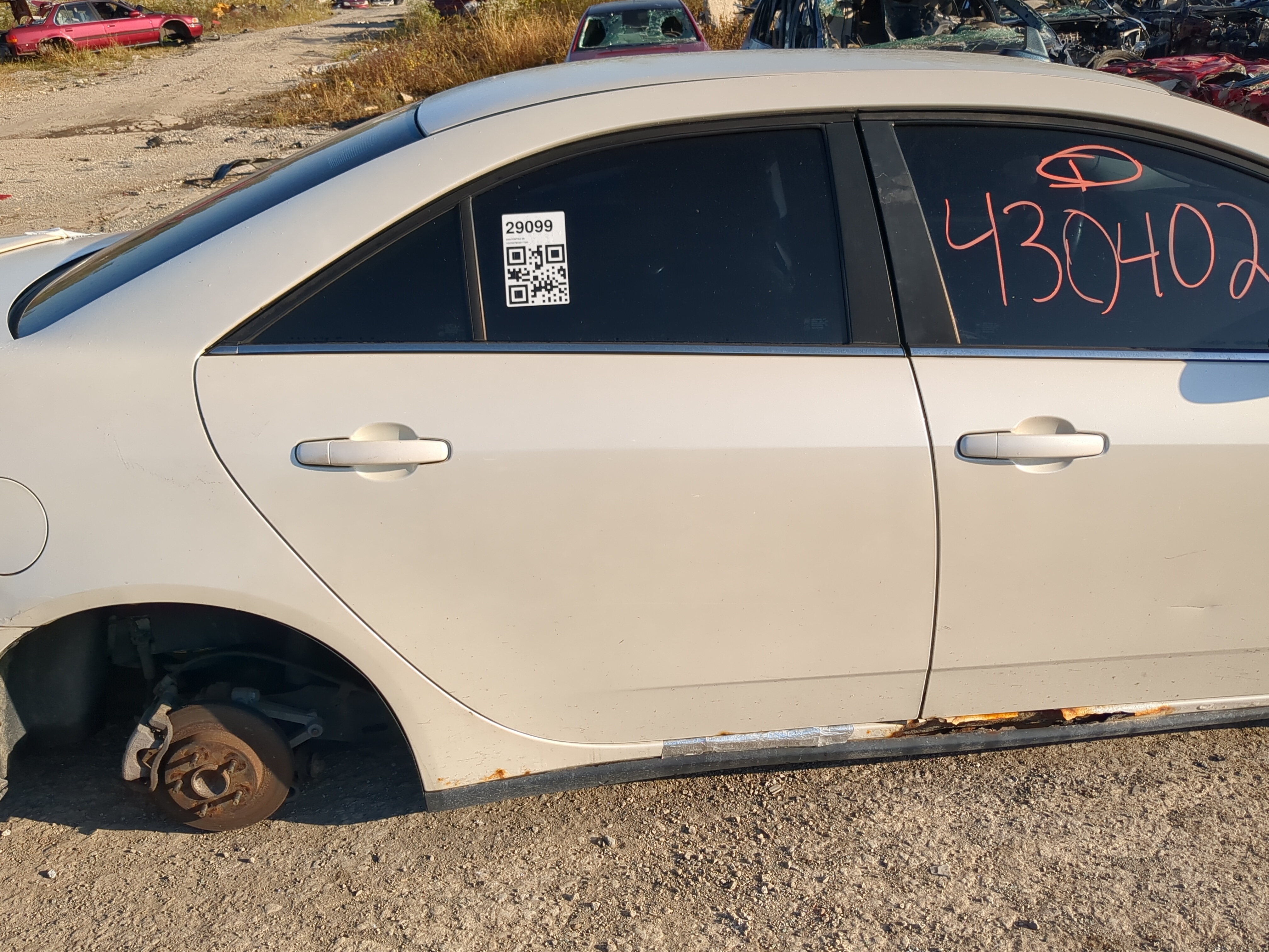 2005-2010 Pontiac G6 Passenger Rear Door Oem 1176349 - Oemusedautoparts1.com