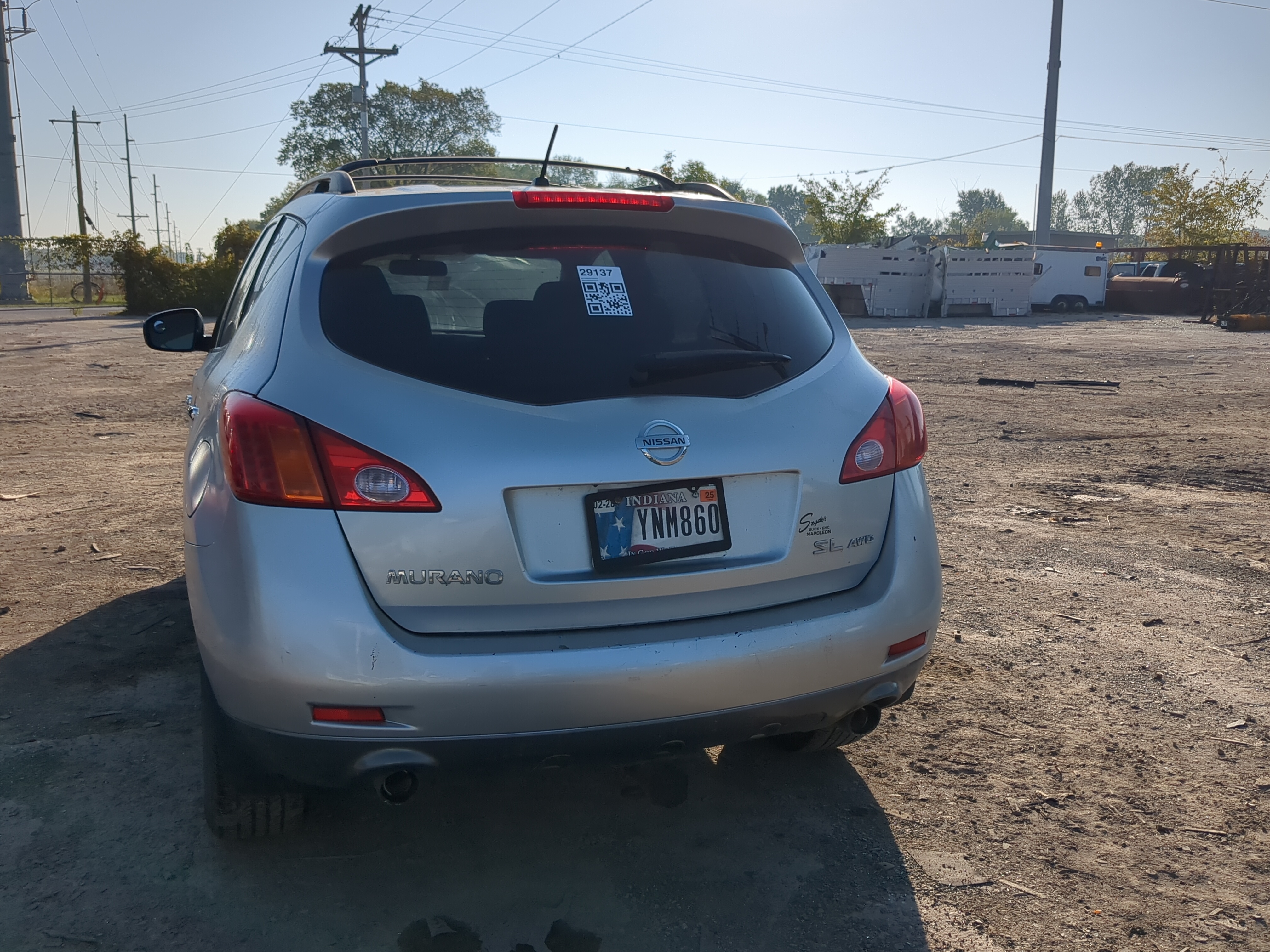 2010-2010 Nissan Murano Trunk/decklid/hatch/tailgate Oem 1176631 - Oemusedautoparts1.com