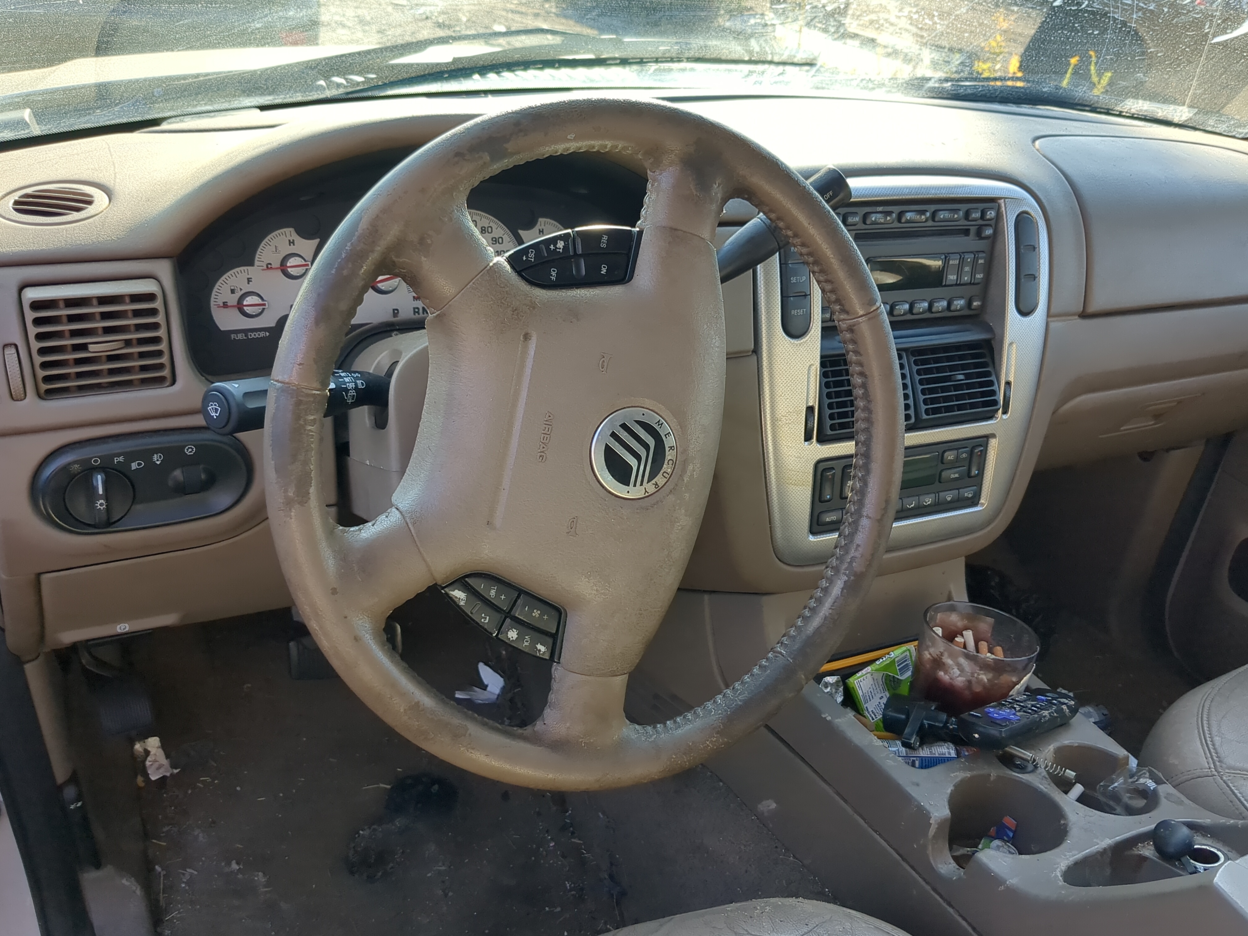 2002-2005 Mercury Mountaineer Air Bag Driver Left Steering Wheel Mounted 1176869 - Oemusedautoparts1.com