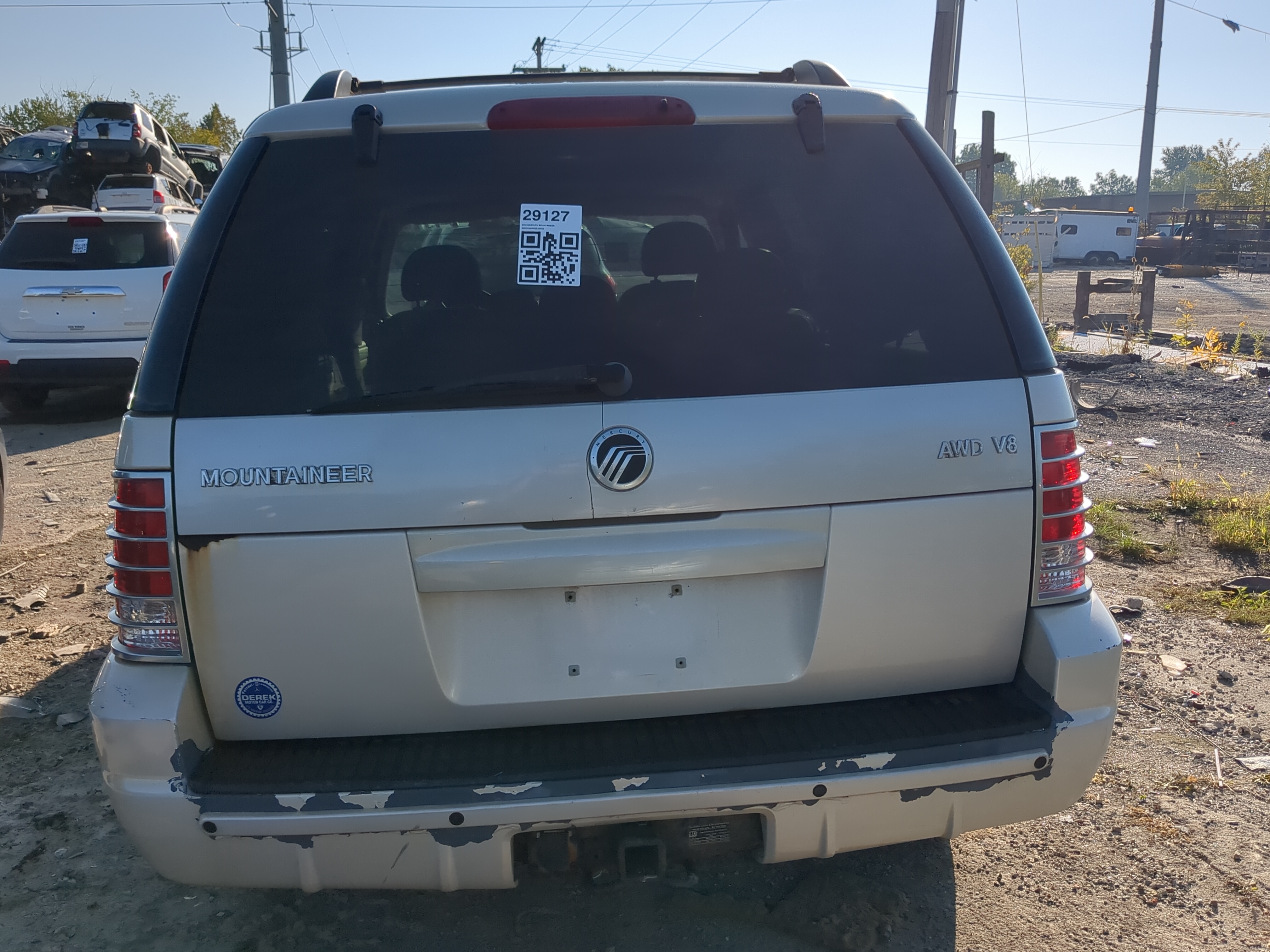 2002-2005 Mercury Mountaineer Trunk/decklid/hatch/tailgate Oem 1177010 - Oemusedautoparts1.com