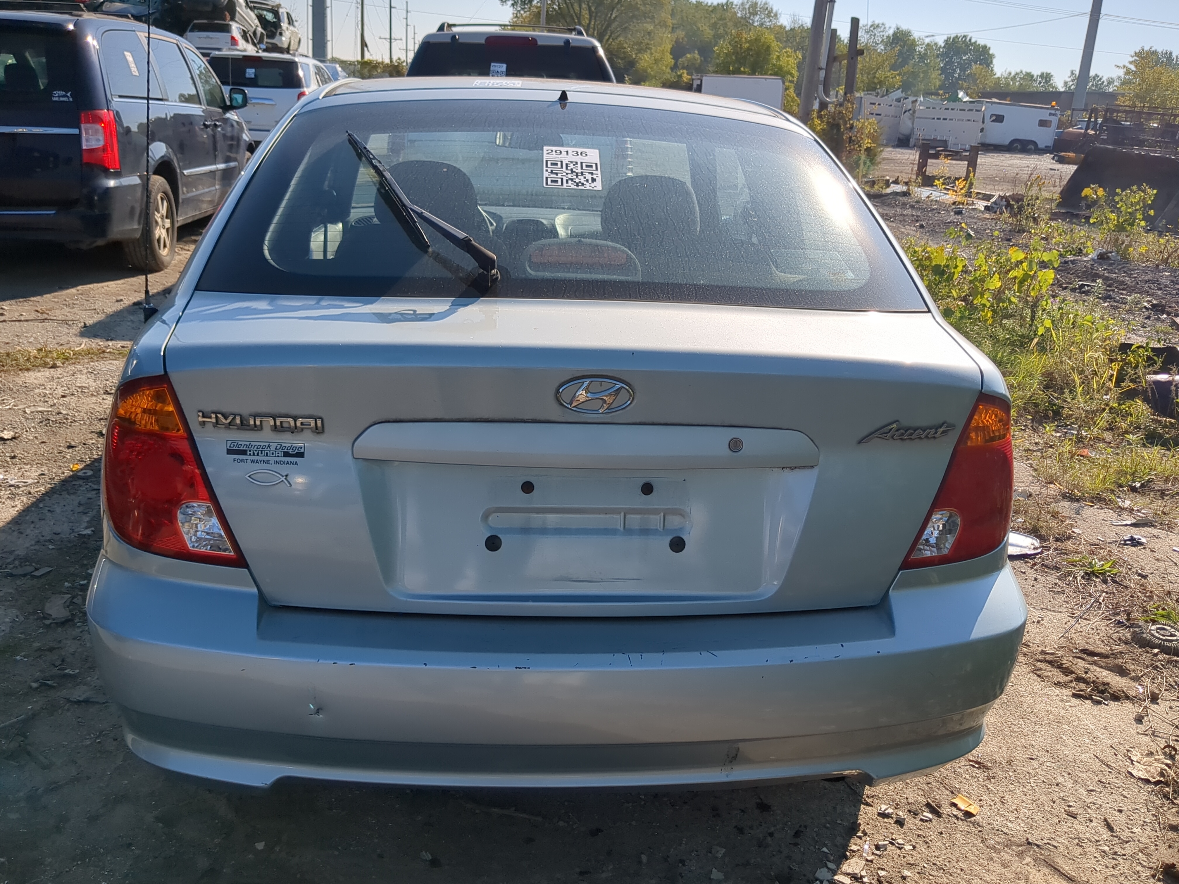2003-2006 Hyundai Accent Trunk/decklid/hatch/tailgate Oem 1177065 - Oemusedautoparts1.com